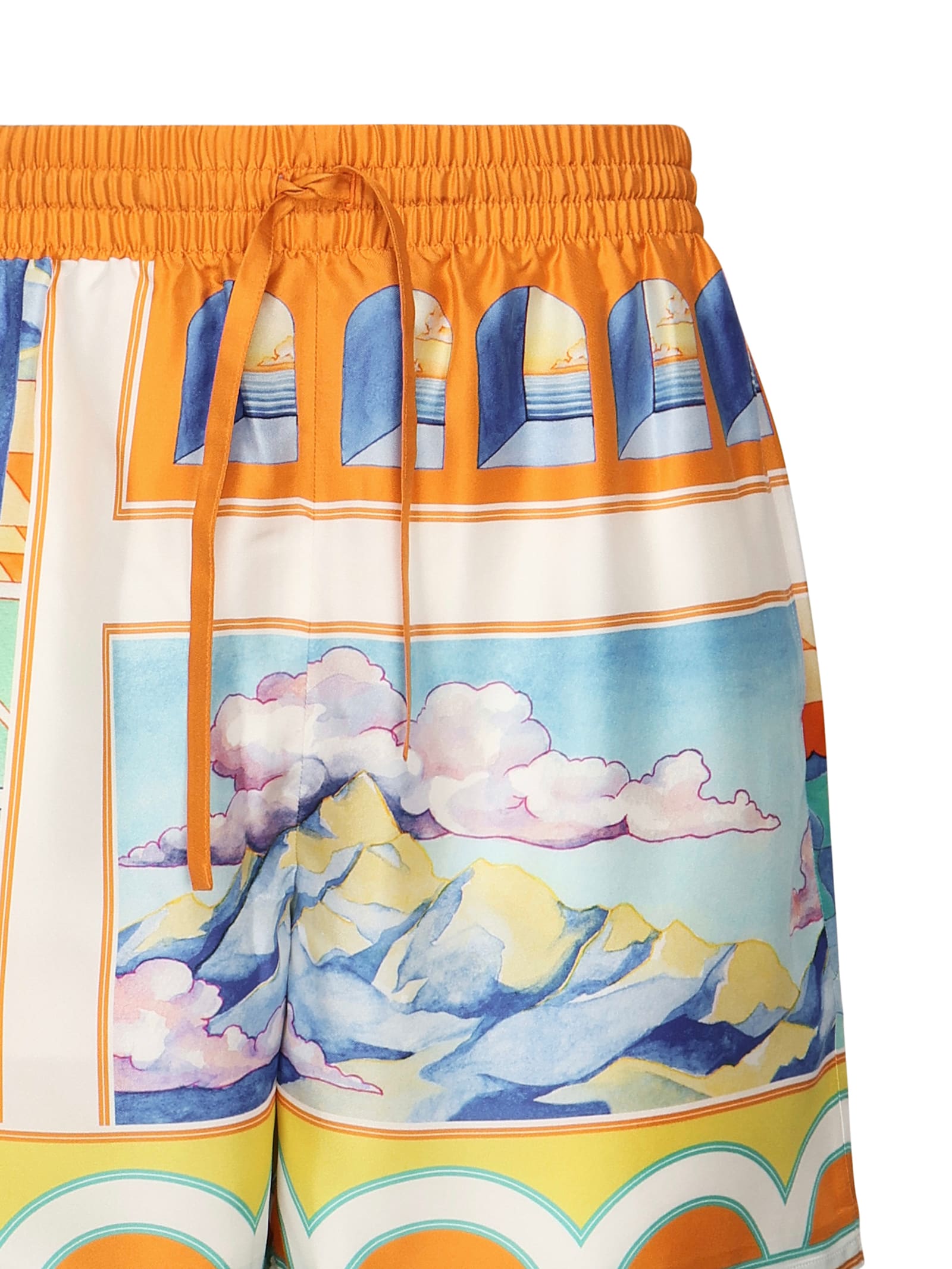 Casablanca Summer Mini Drawstring Shorts For Men