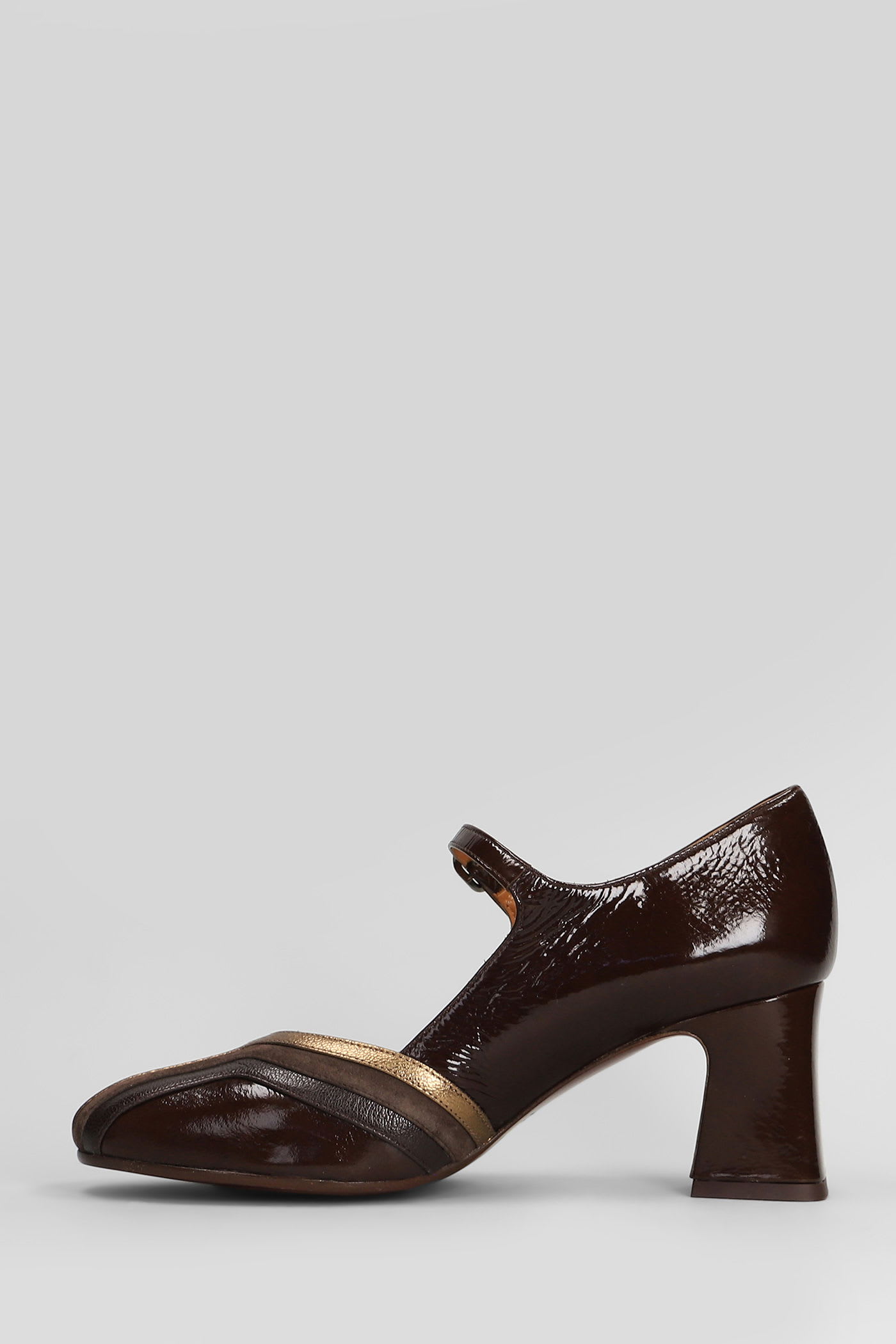 Chie Mihara Feva Pumps In Brown Leather In Brown