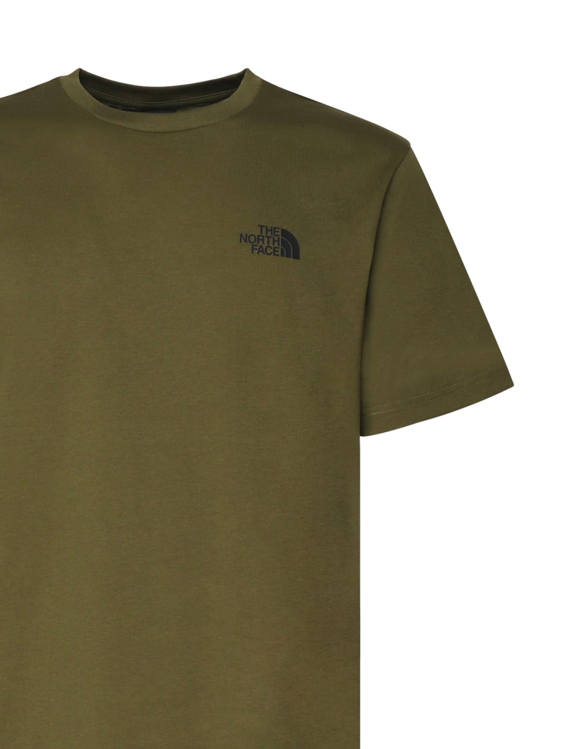 Shop The North Face T-shirt In Blended Cotton In Forest Olive