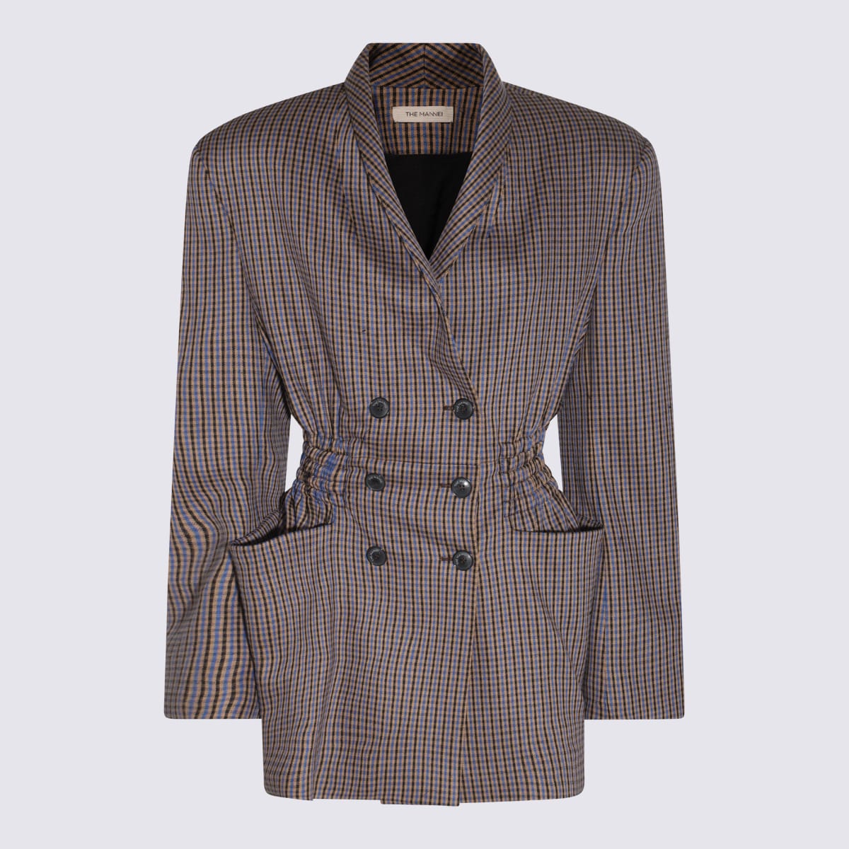 Shop The Mannei Grey Viscose And Wool Blend Antibes Blazer