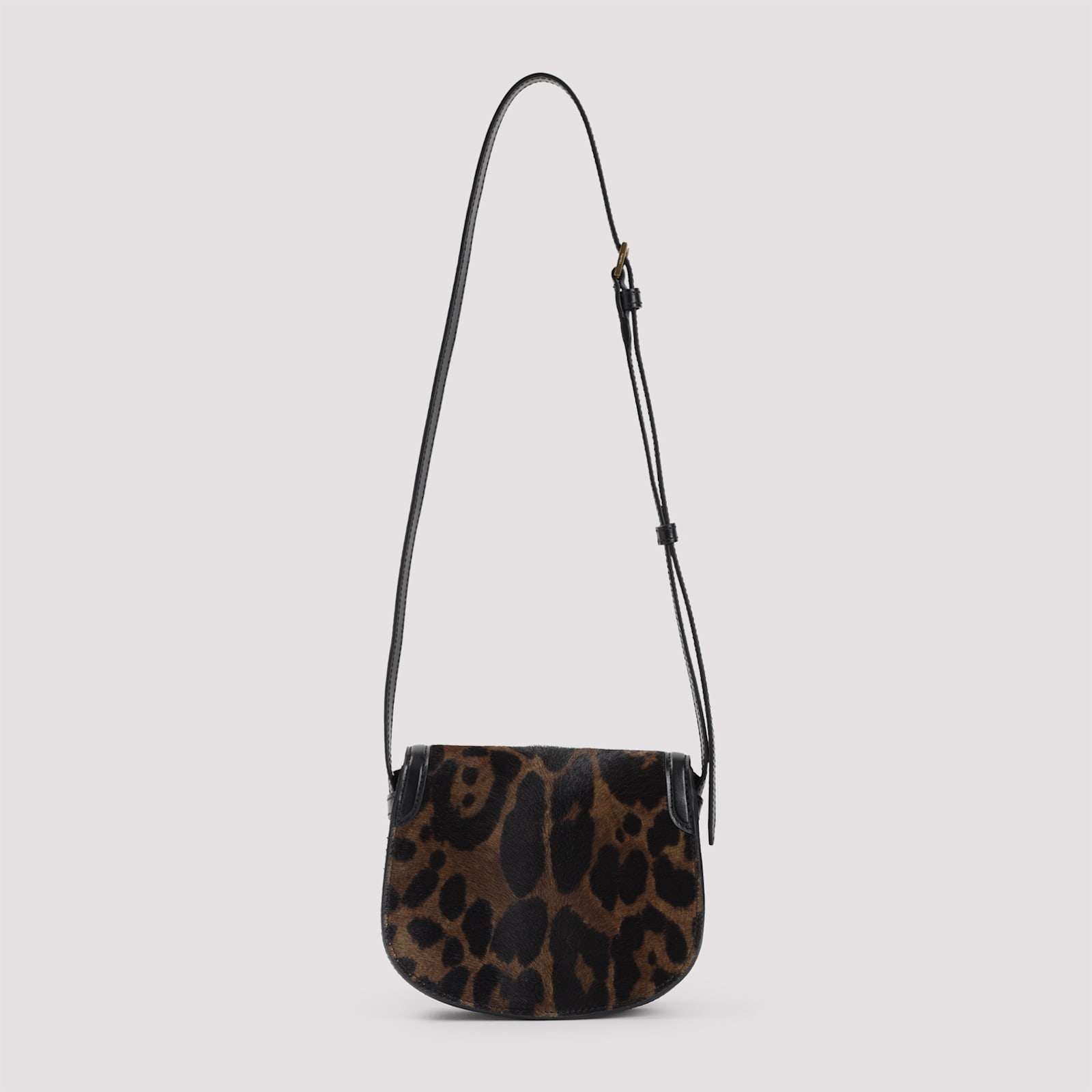 Tom Ford Wallis Leather-trimmed Leopard-print Calf Hair Shoulder Bag In Brown Olive Black