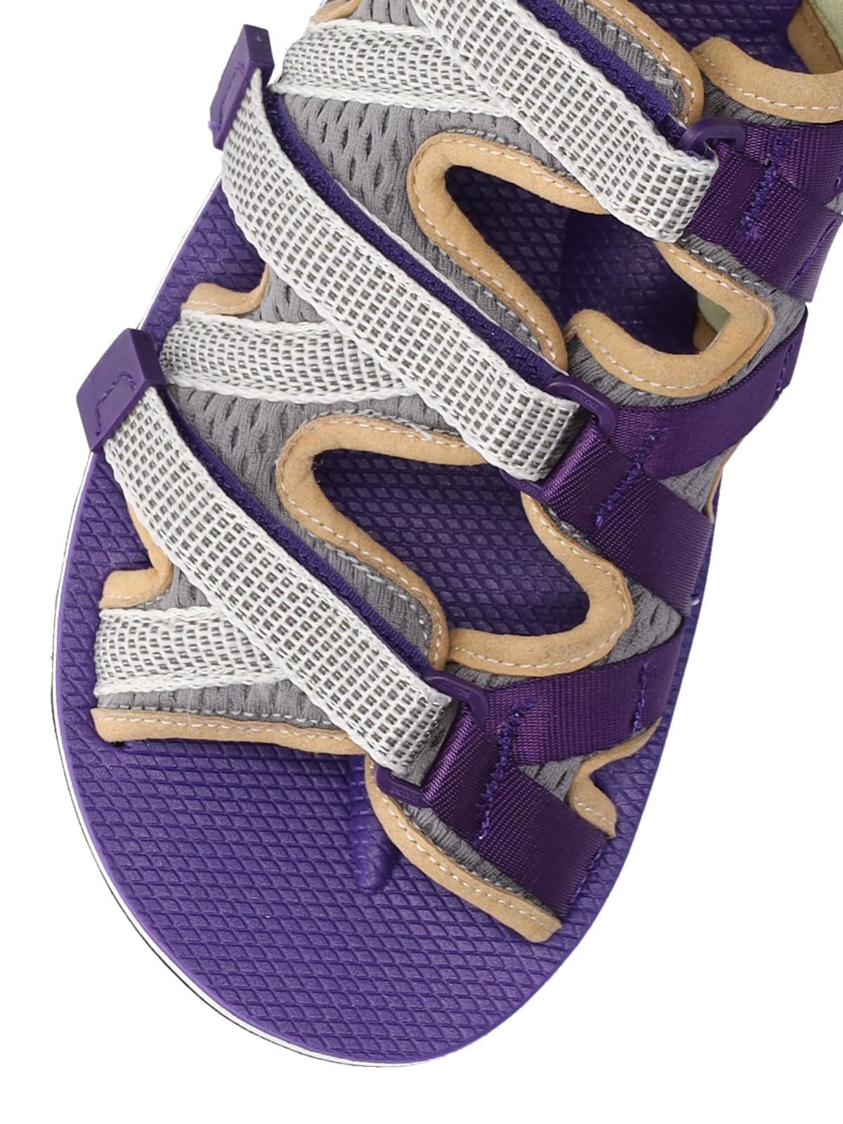 Shop Suicoke Zip-ab Sandals In Gray