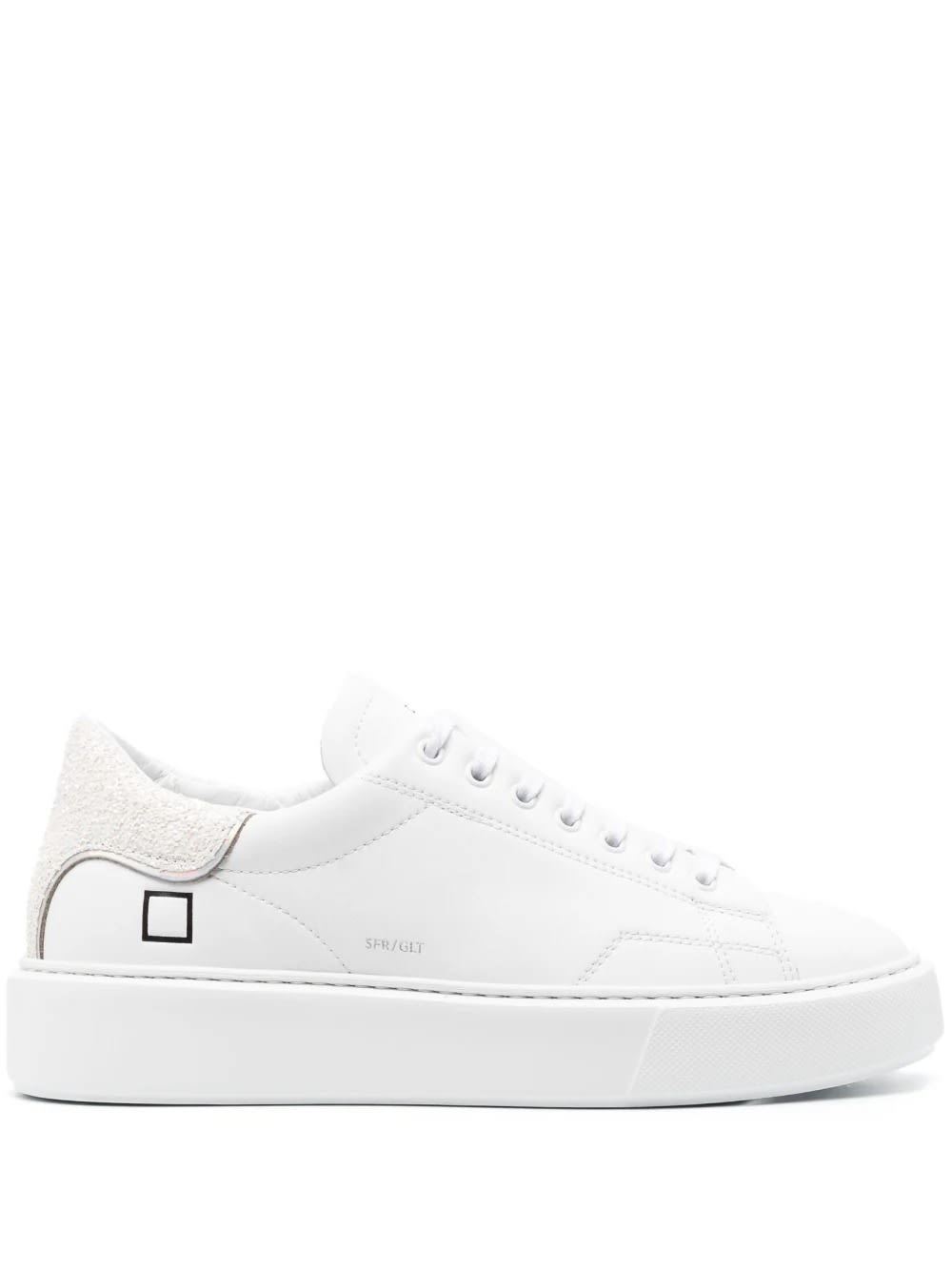 D.A.T.E. White Sfera Glitter Sneakers
