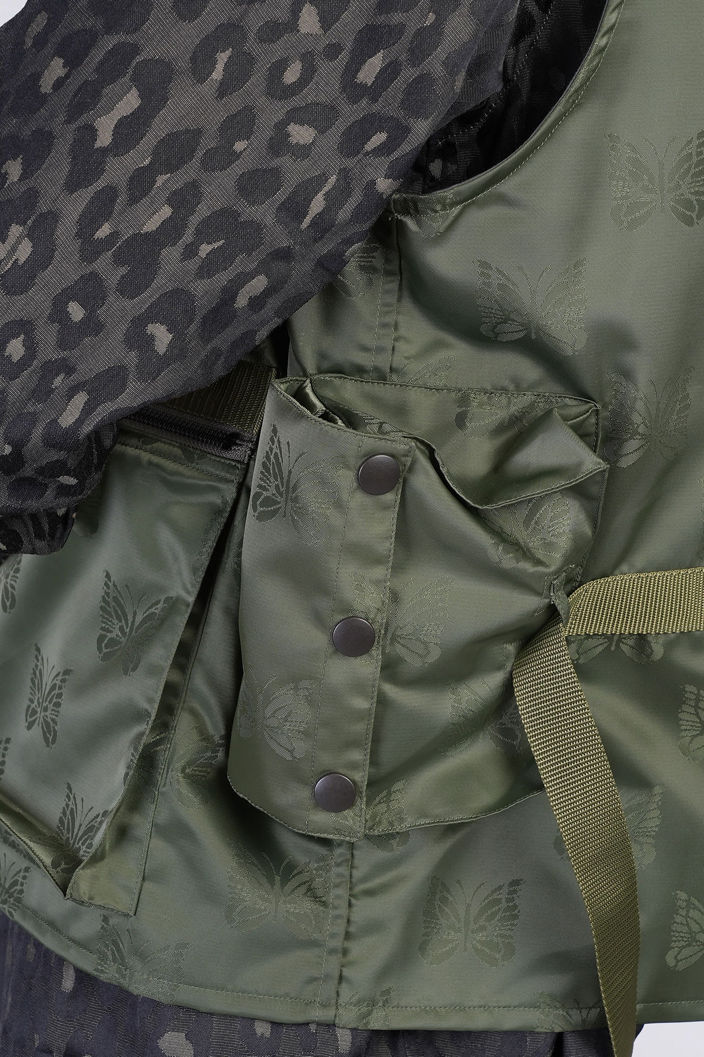 Shop Needles Vest In Green Nylon