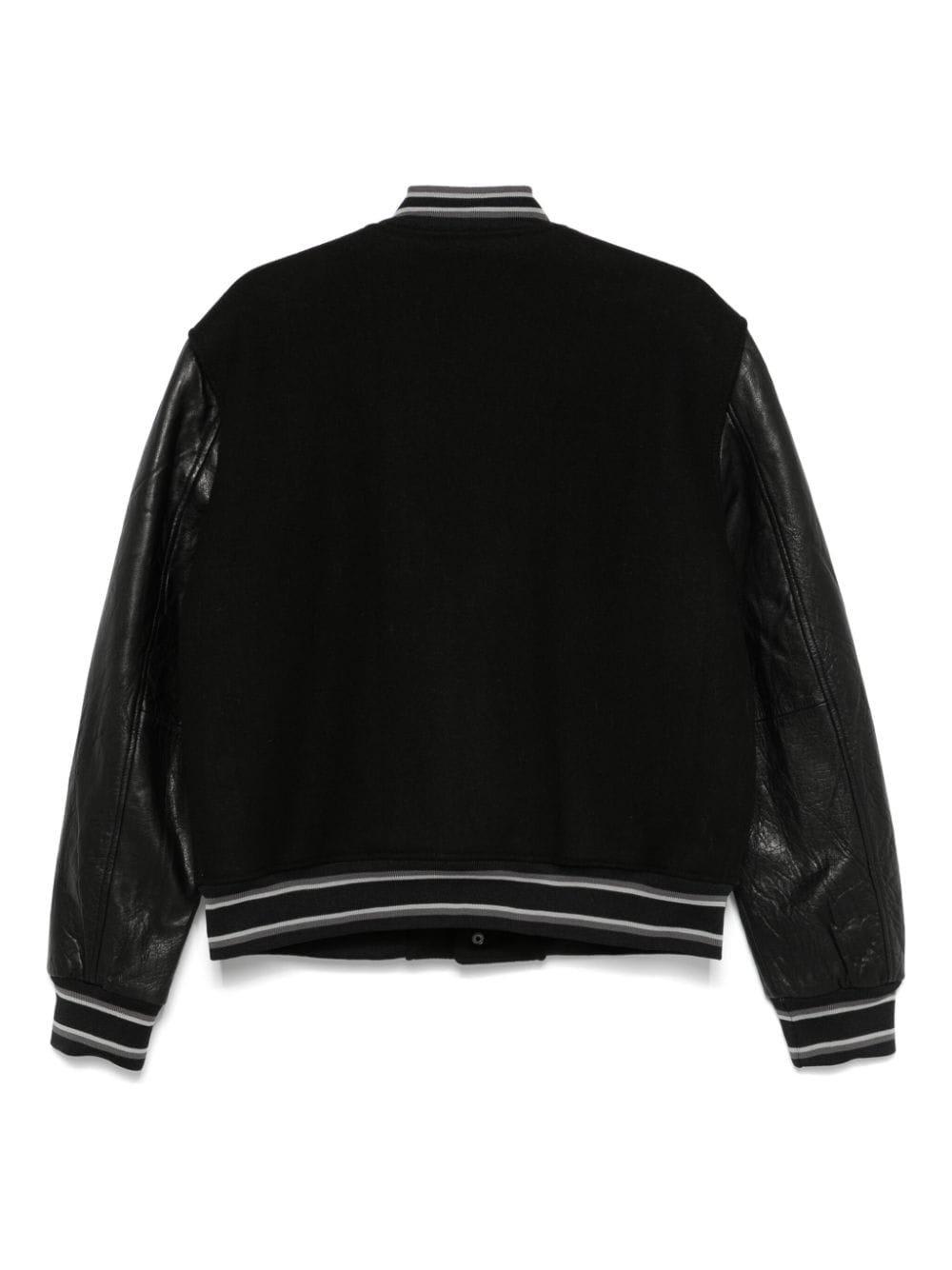 JUST CAVALLI BUTTON-UP VARSITY JACKET 