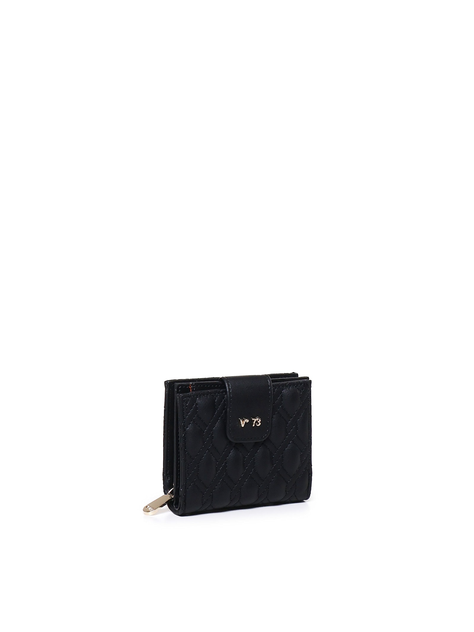 Shop V73 Margaret Wallet In Ecoleather In Black