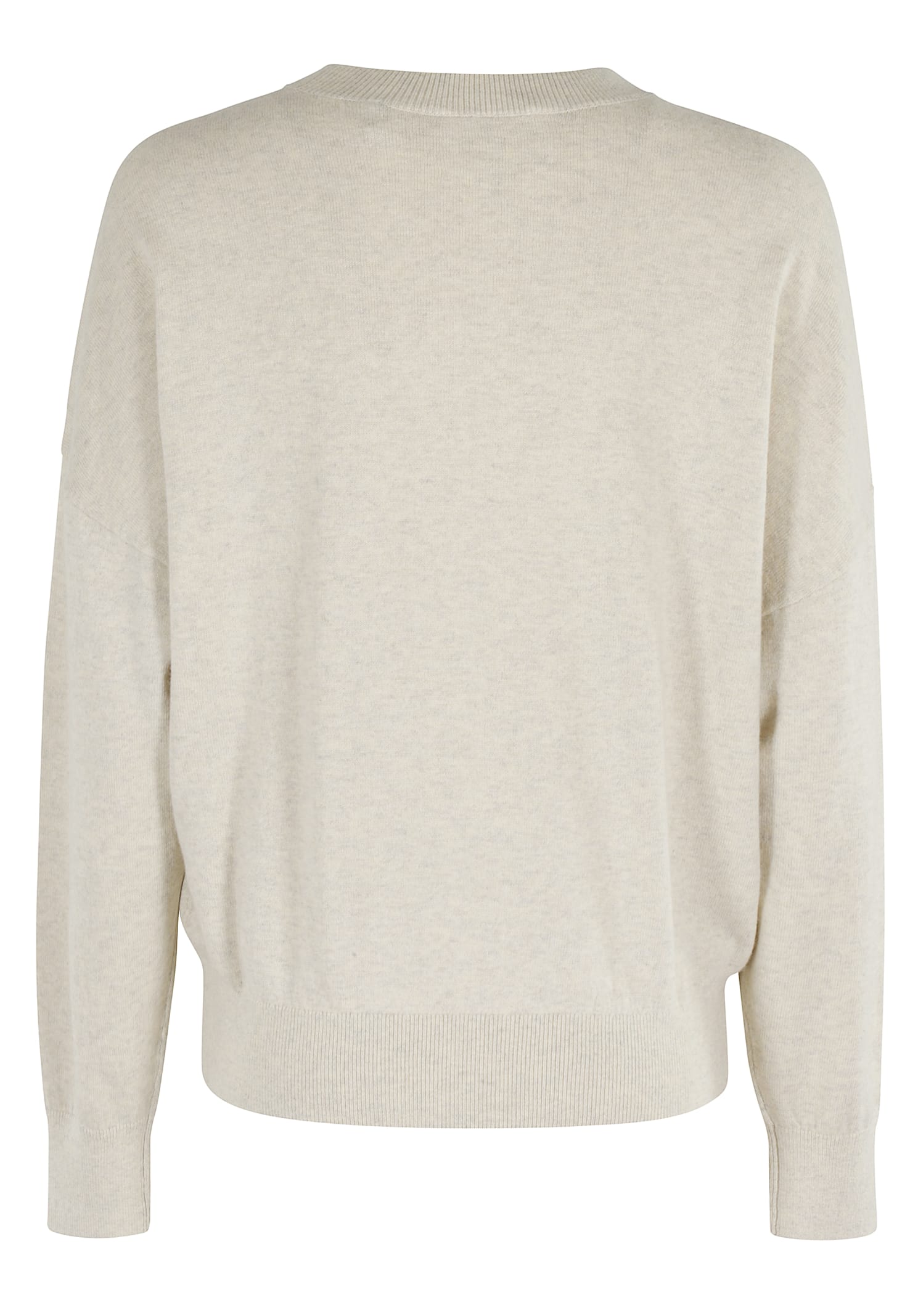 Isabel Marant Étoile Womens Light Grey Marisans Intarsia Cotton-blend Knitted Jumper In Neutral