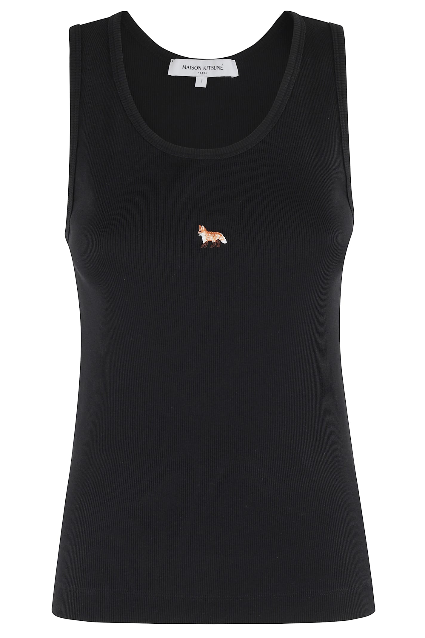 Shop Maison Kitsuné Tank Top In Black