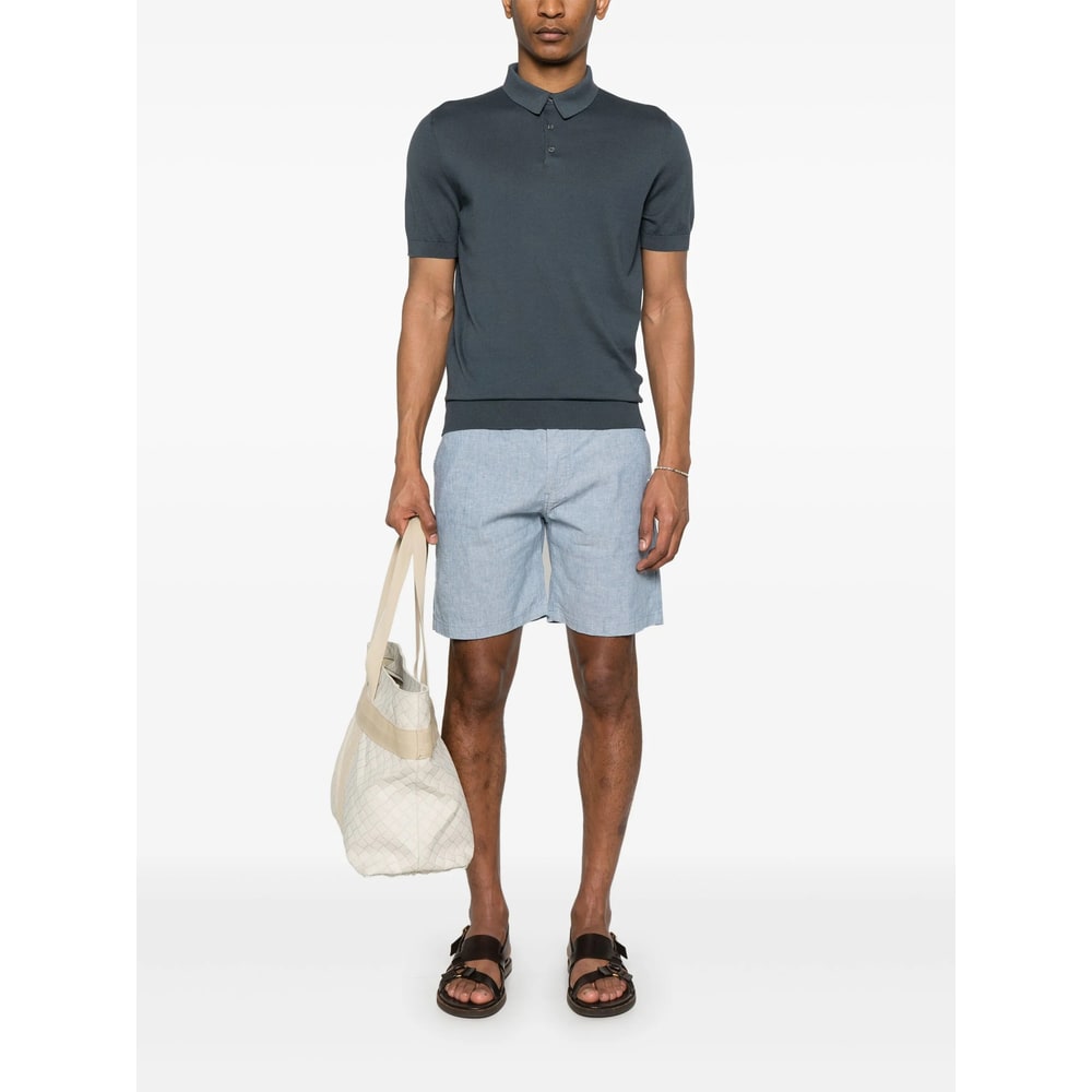 Fedeli Cotton Sweaters In Blue