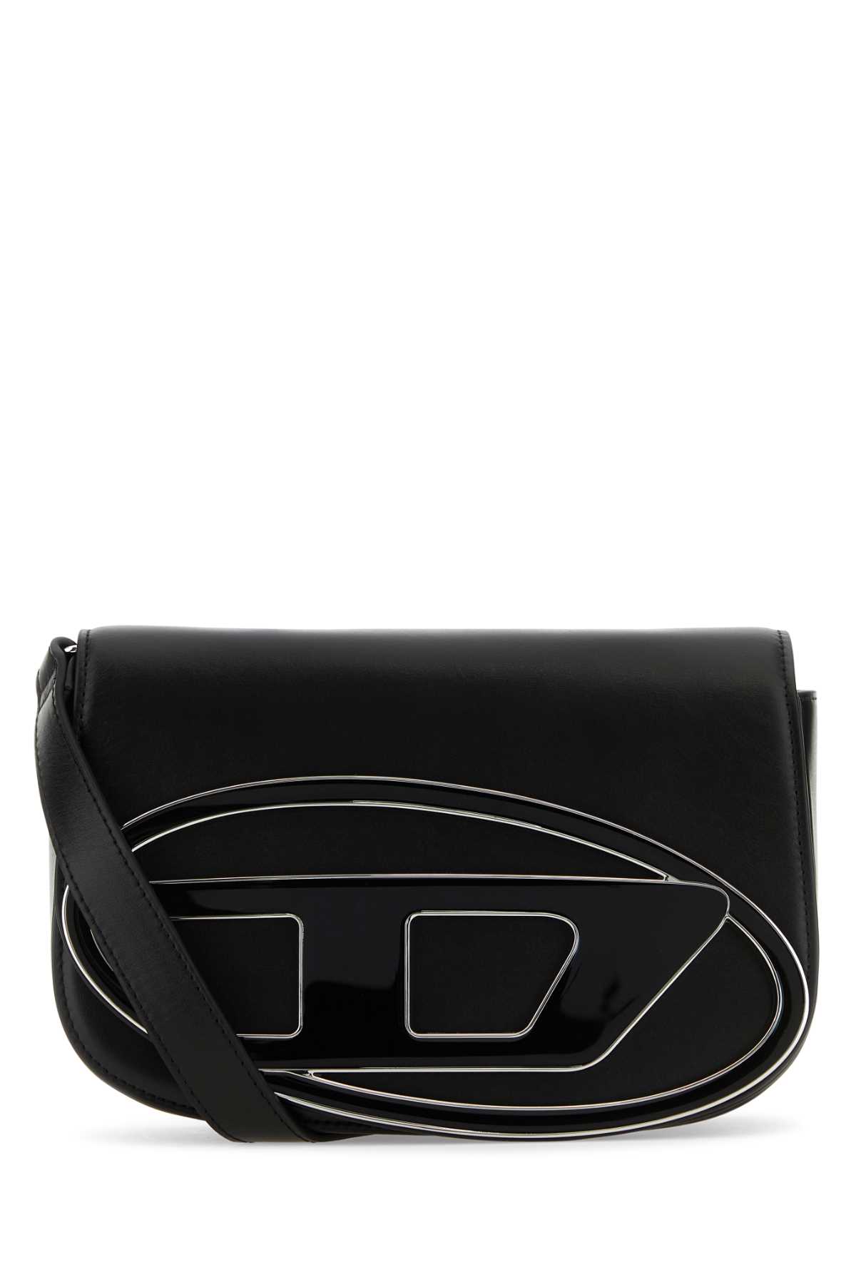 Diesel Black Leather 1dr M Shoulder Bag