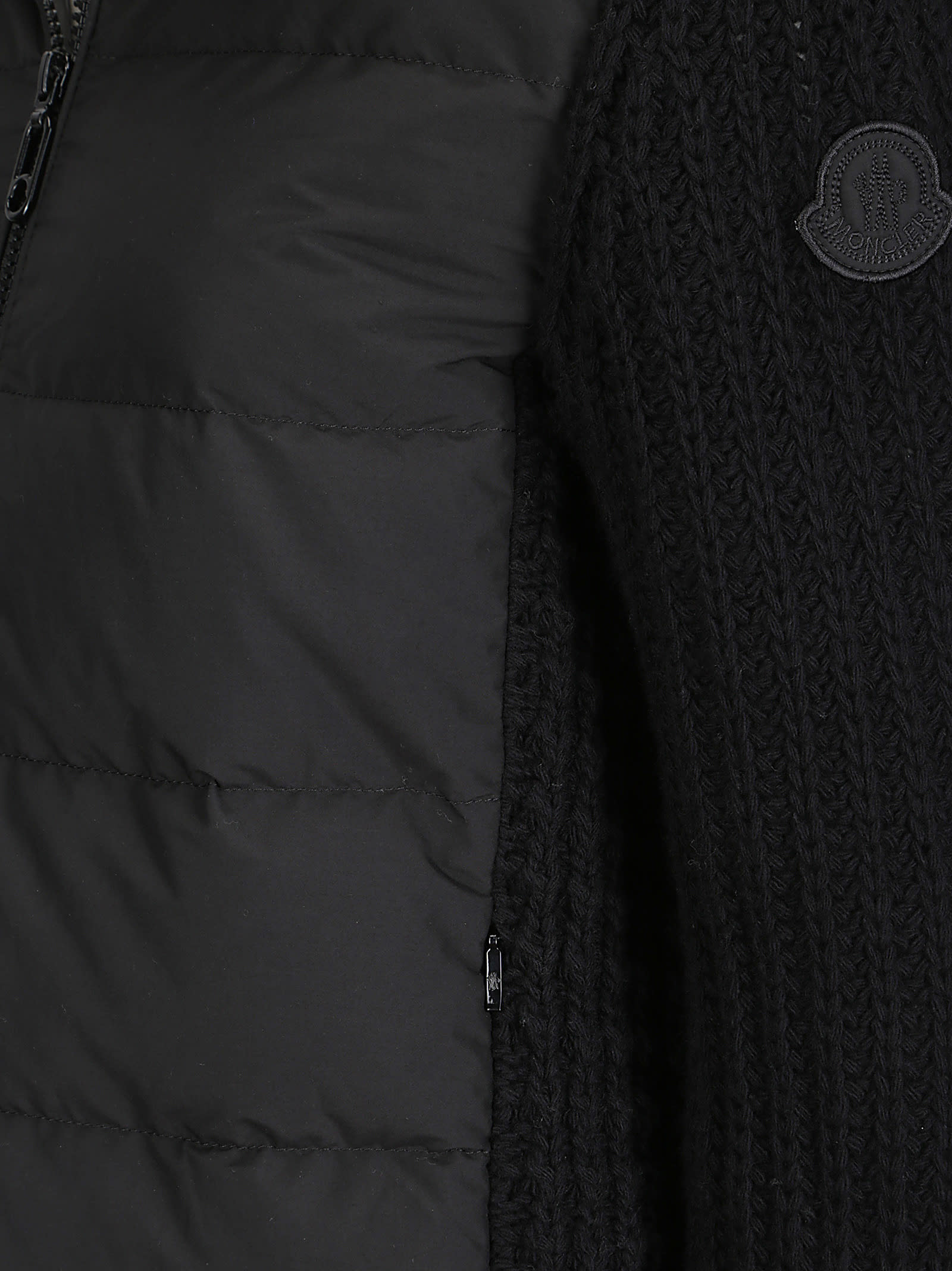 Shop Moncler Cardigan In Black