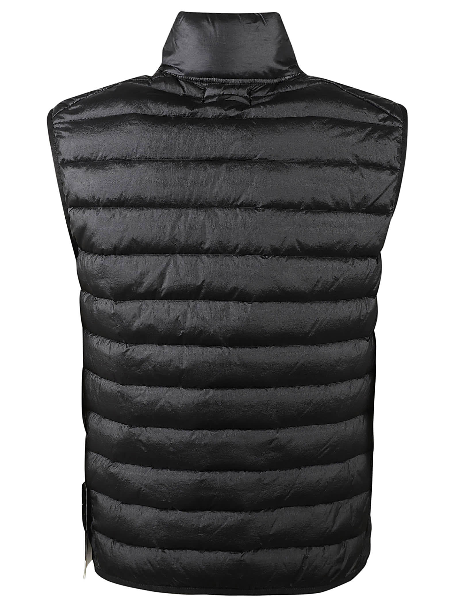 Shop Stone Island Sleeveless Realdown Jacket In Black