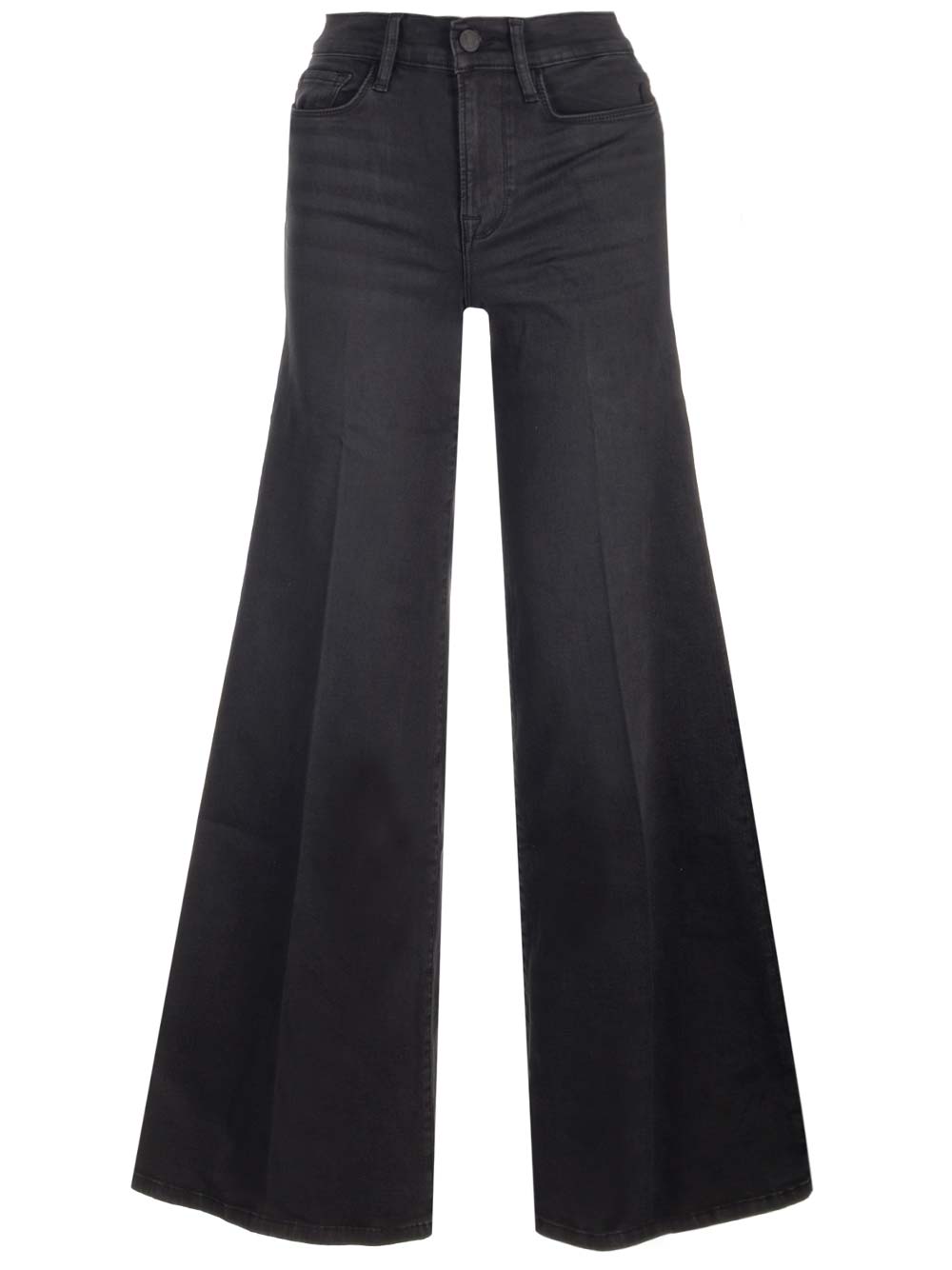 Shop Frame Kerry Palazzo Jeans In Black