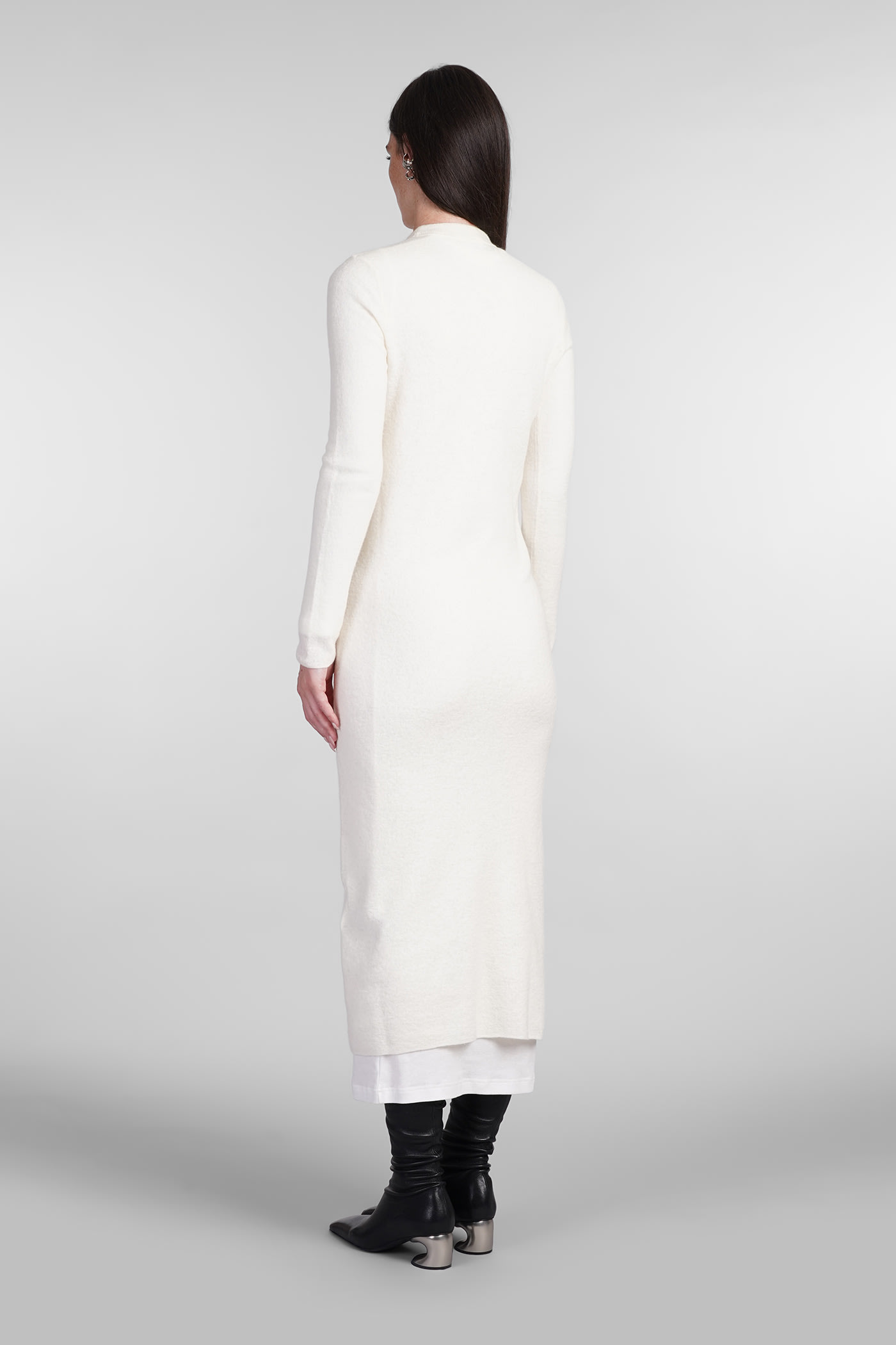 Jil Sander Gestricktes Maxikleid In Beige
