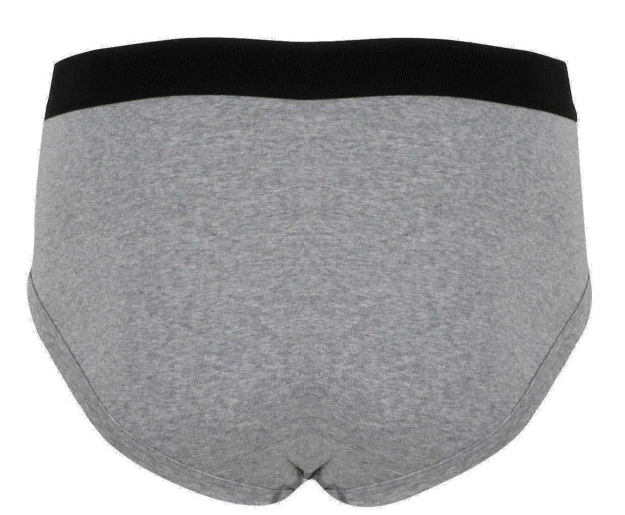 Shop Tom Ford Logo Waist Stretch Briefs In Grey