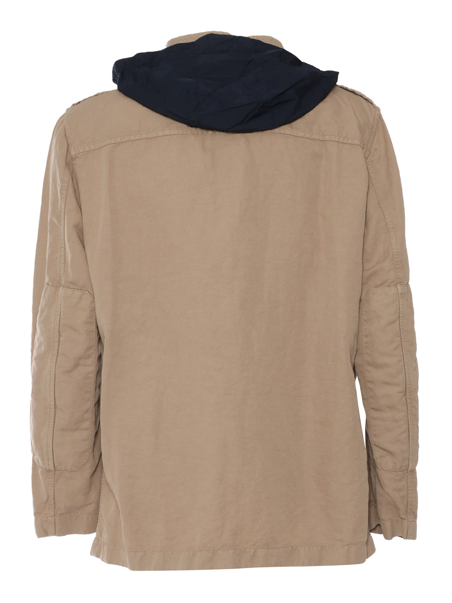 Fay Relaxed Fit Explorer Field Jacket In Brown