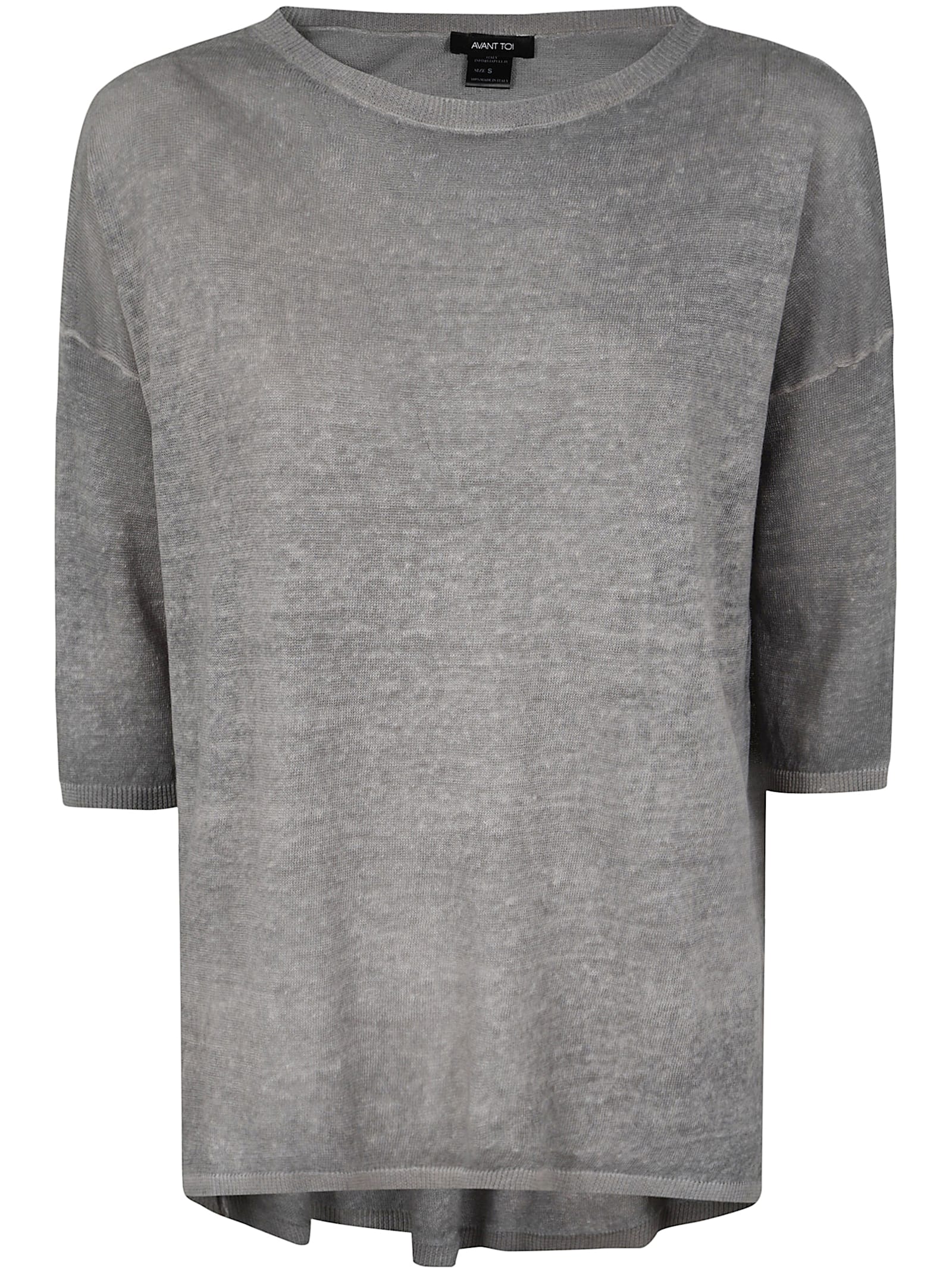 Hand Painted Linen Cotton Boat Neck Over Pullover
