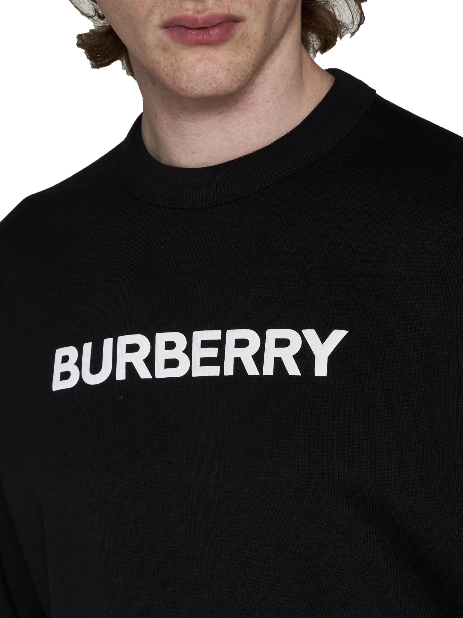 Shop Burberry Sweater In Black