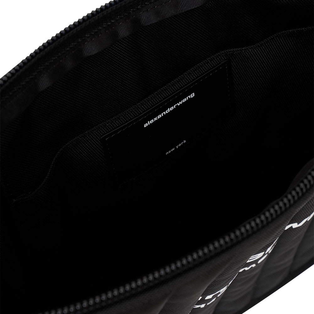 Shop Alexander Wang Borsa Elite Tech Shoulder In Black