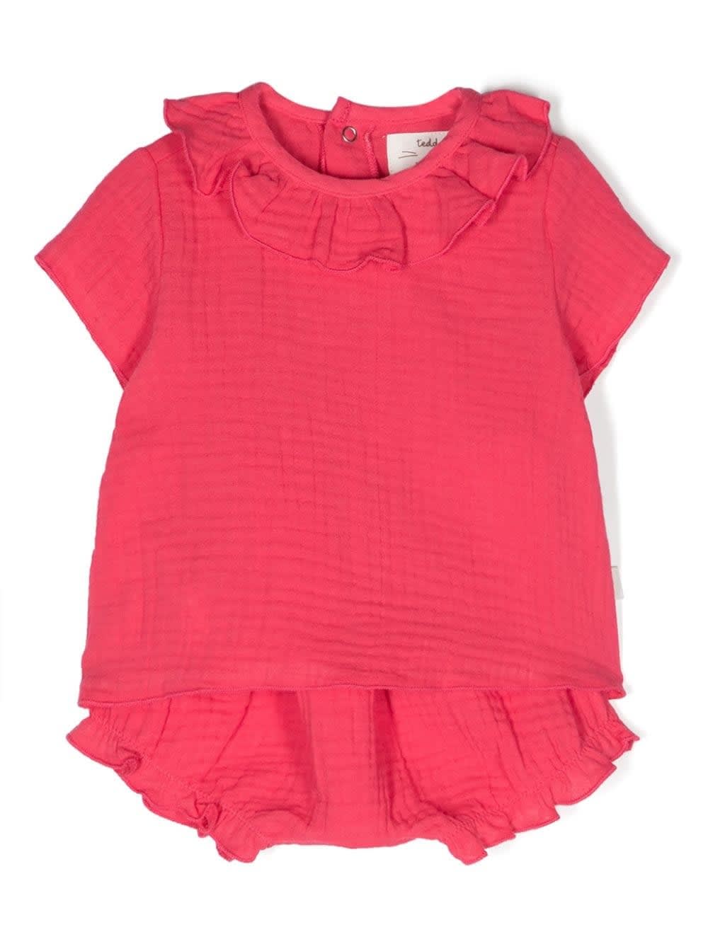Shop Teddy &amp; Minou Set T-shirt E Shorts In Pink