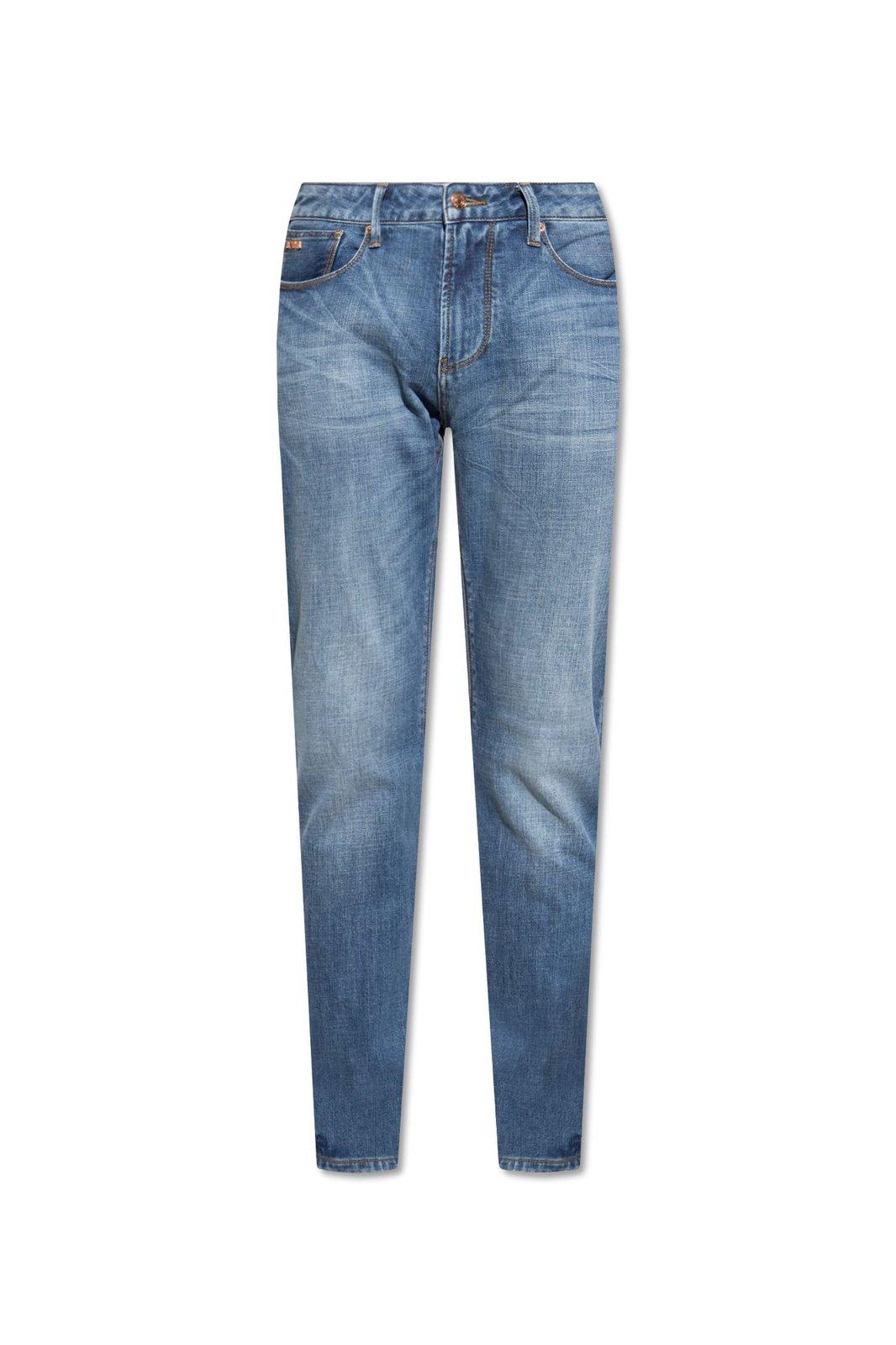 Shop Emporio Armani J 06 Slim Fit Jeans In Blue