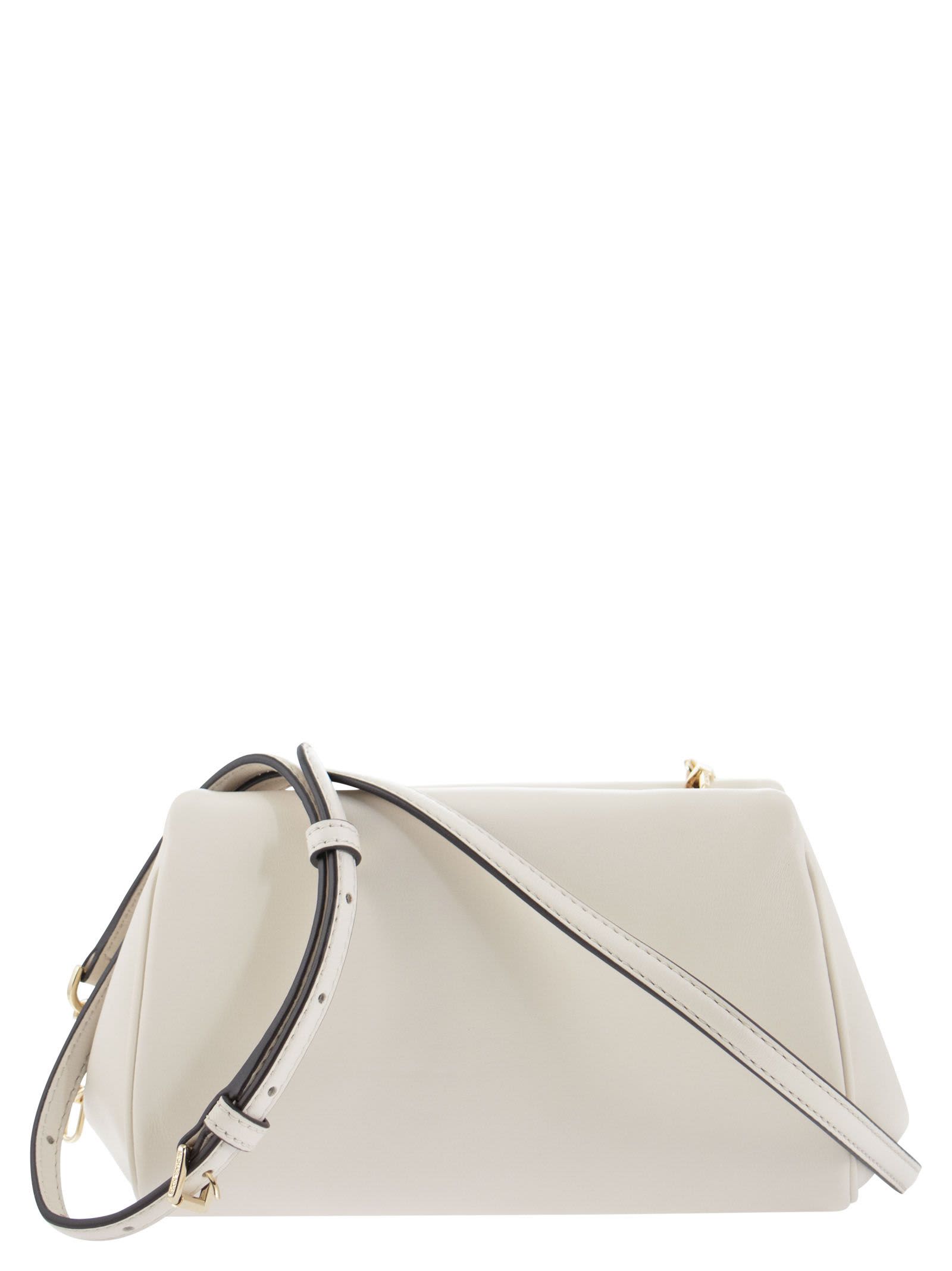 Shop Michael Kors Belle - Shoulder Bag In Cream