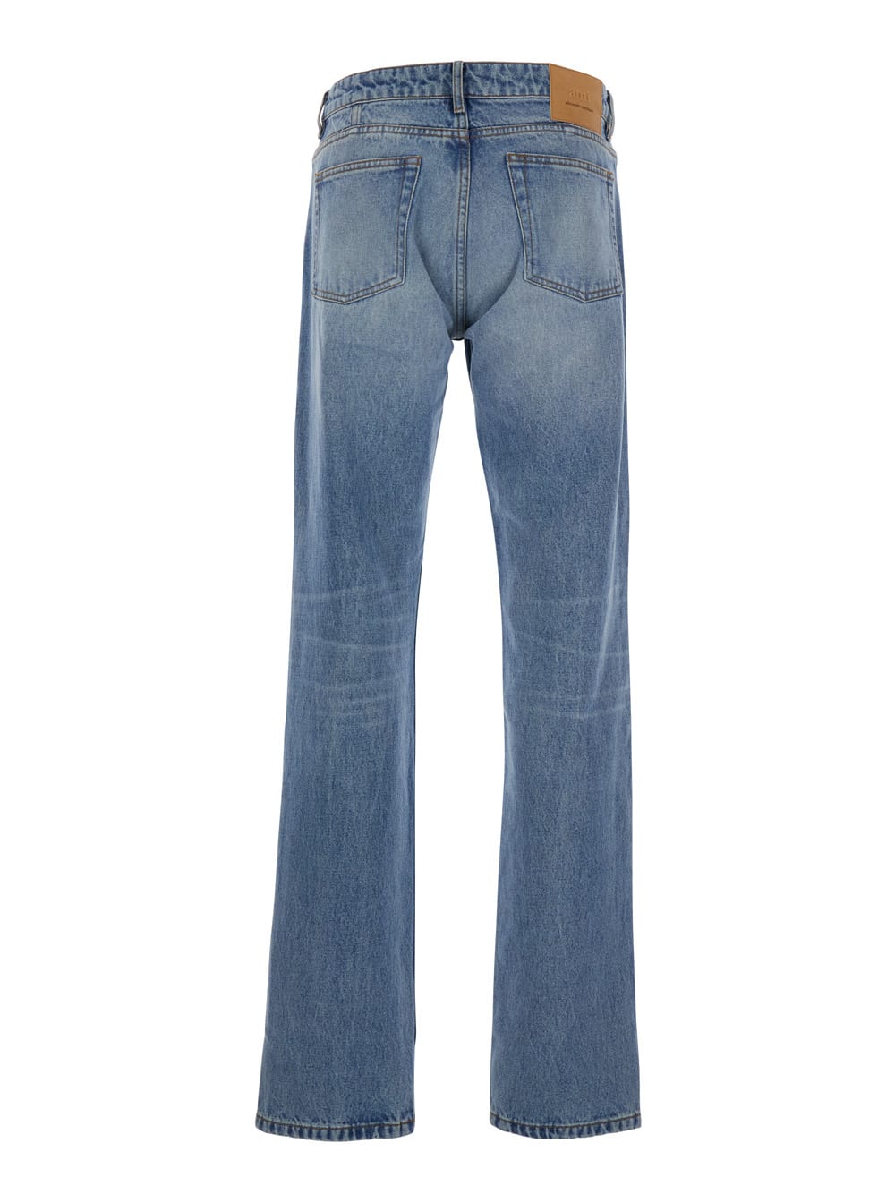 Ami Alexandre Mattiussi Ami Alexandre Matiussi Loose Jeans With Straight Cut In Blu