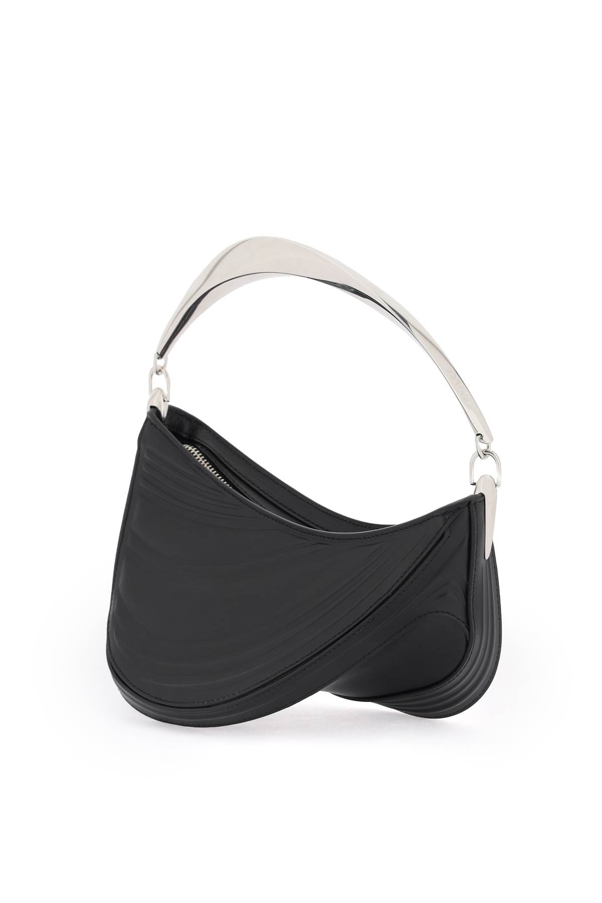 Shop Mugler Spiral Curve 01 Handbag In Black (black)