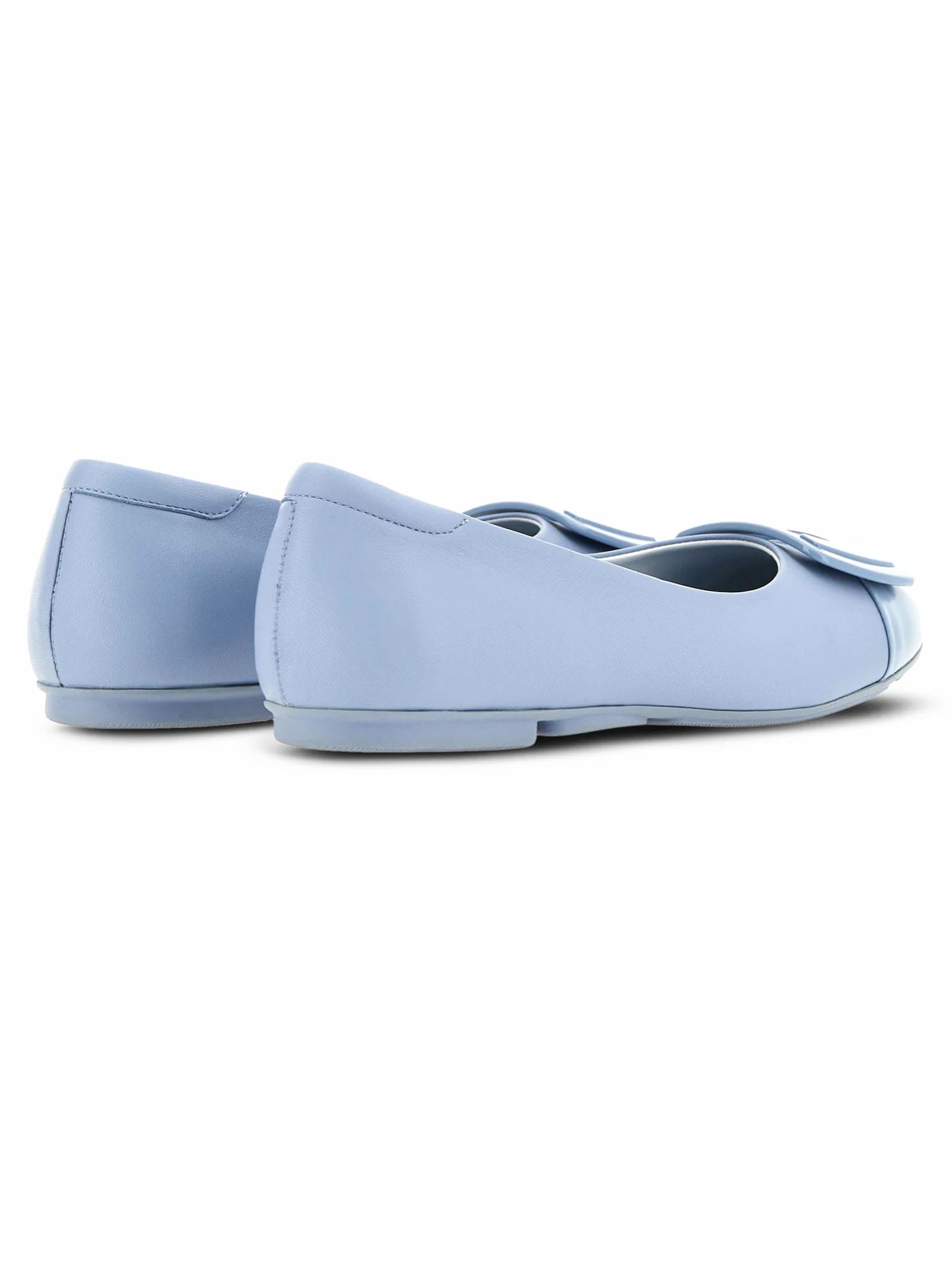 Shop Hogan Flat Shoes Clear Blue