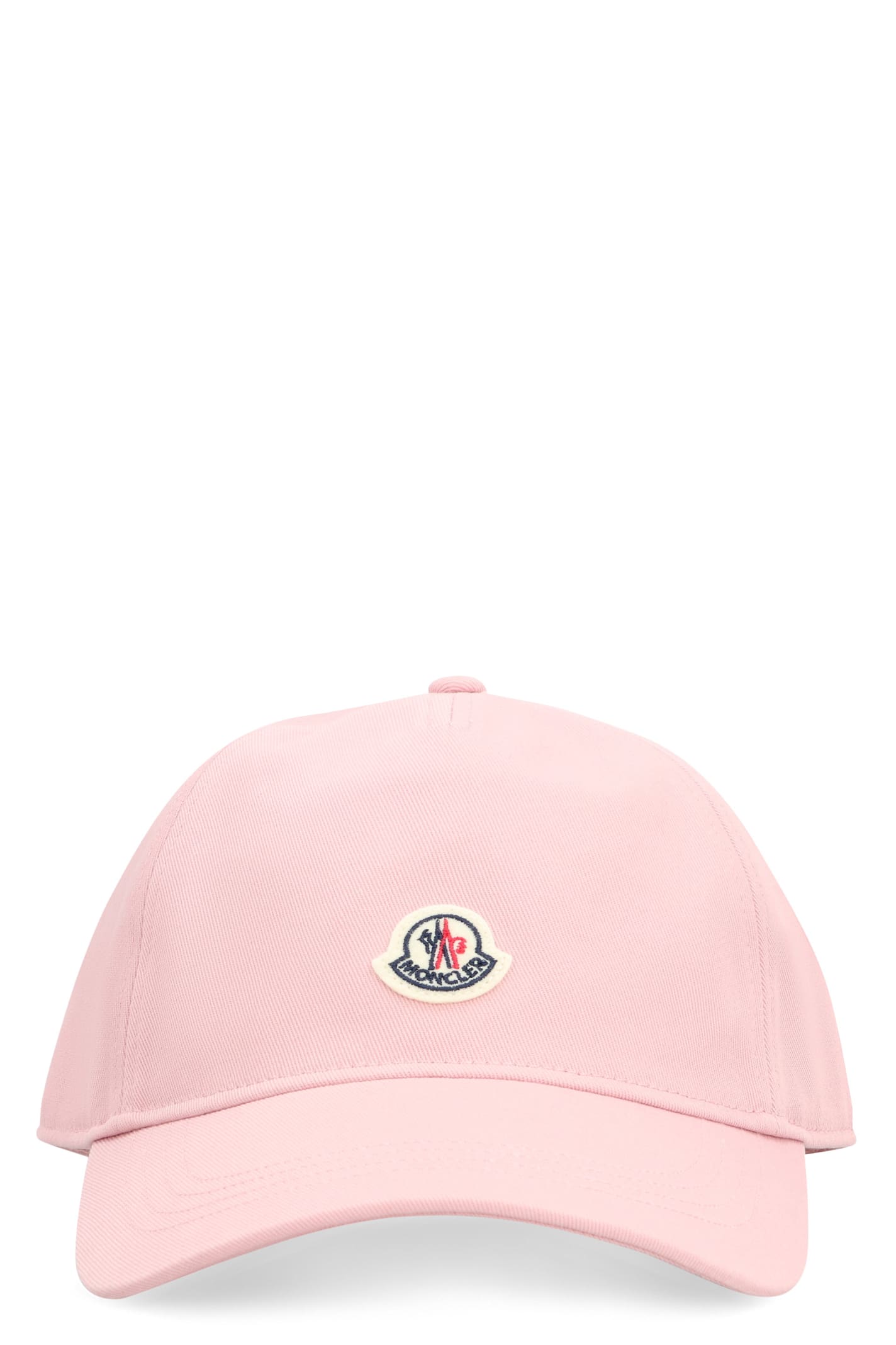 Shop Moncler Logo Baseball Cap In Pink