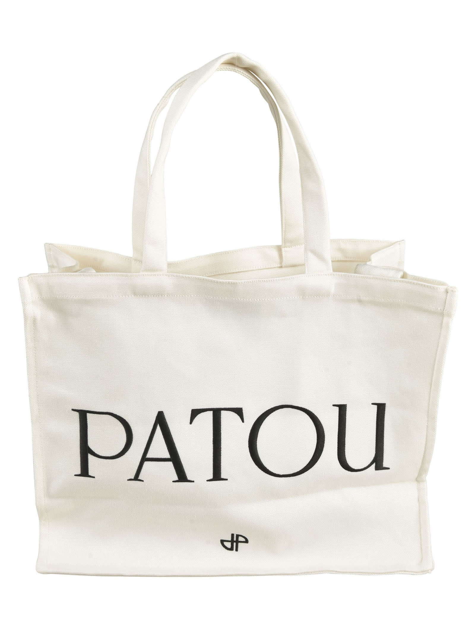 Patou Logo Large Tote In White