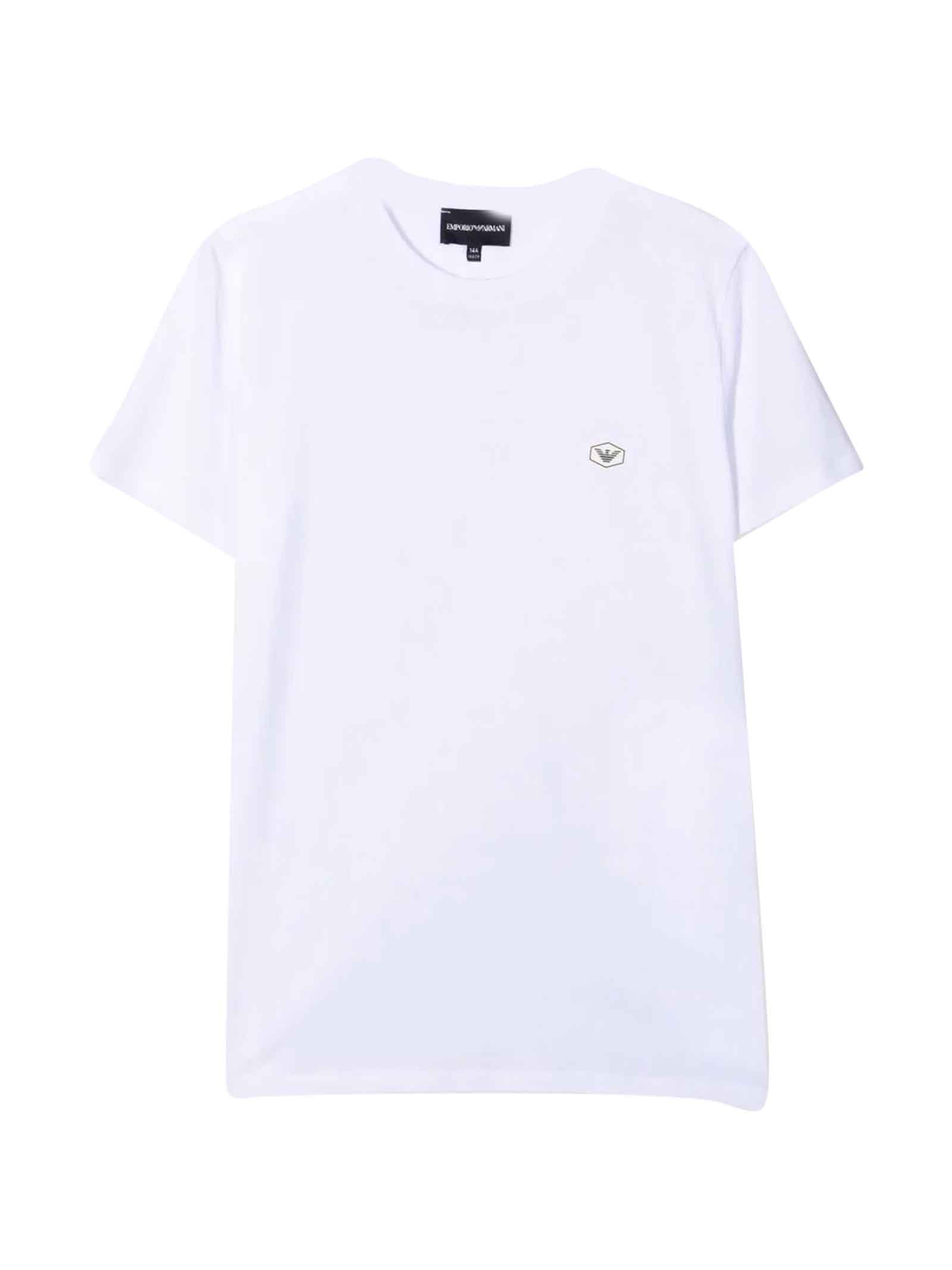Emporio Armani White T-shirt Teen Boy