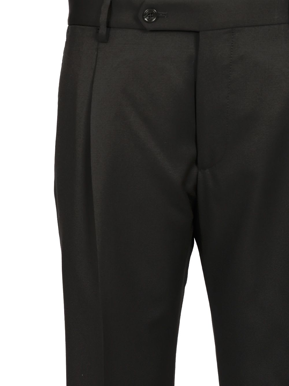 Tagliatore Garcon Con Elastico Tela Trousers Black In Black