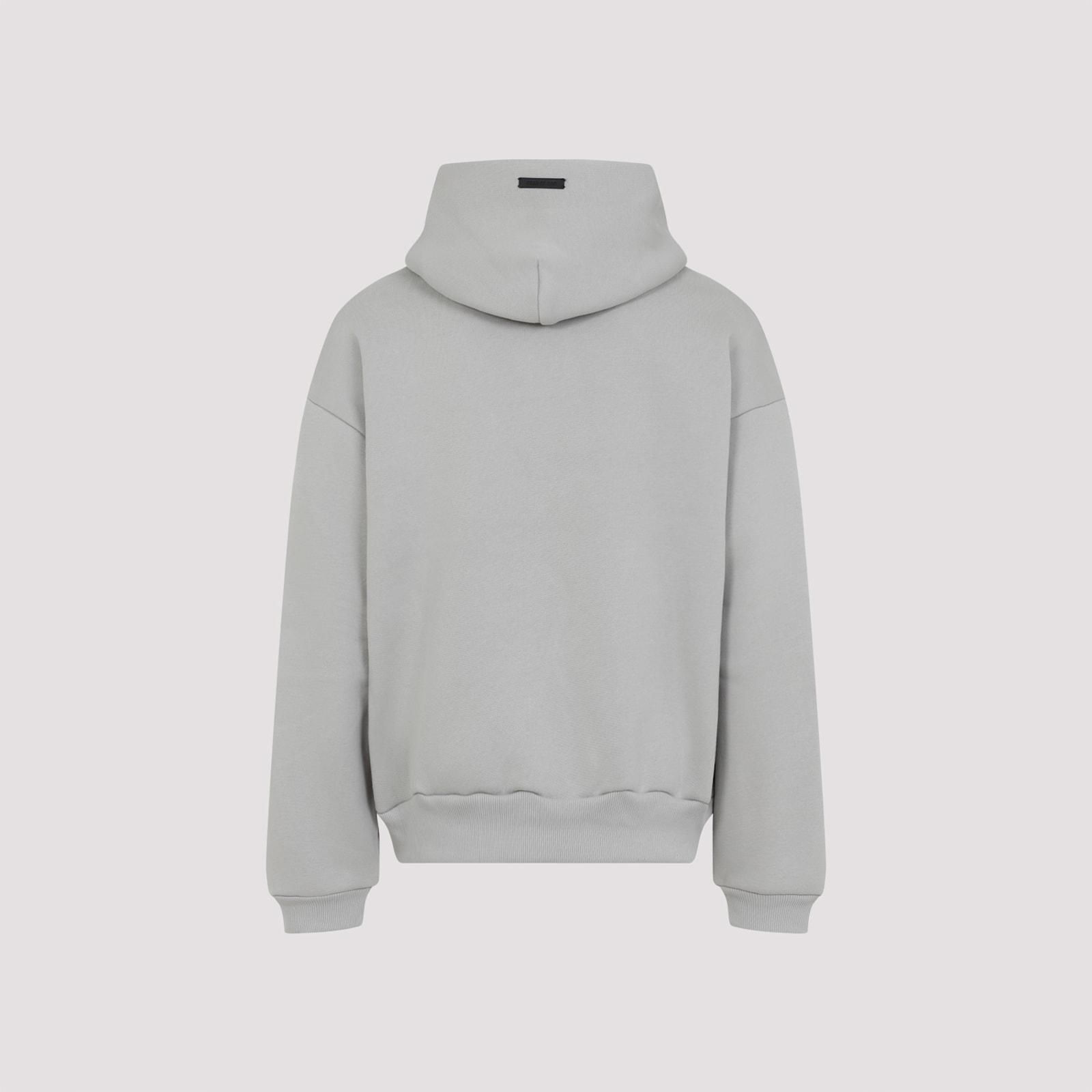 Fear Of God Oversized Hoodie With Ribbed Hem In Dove Grey