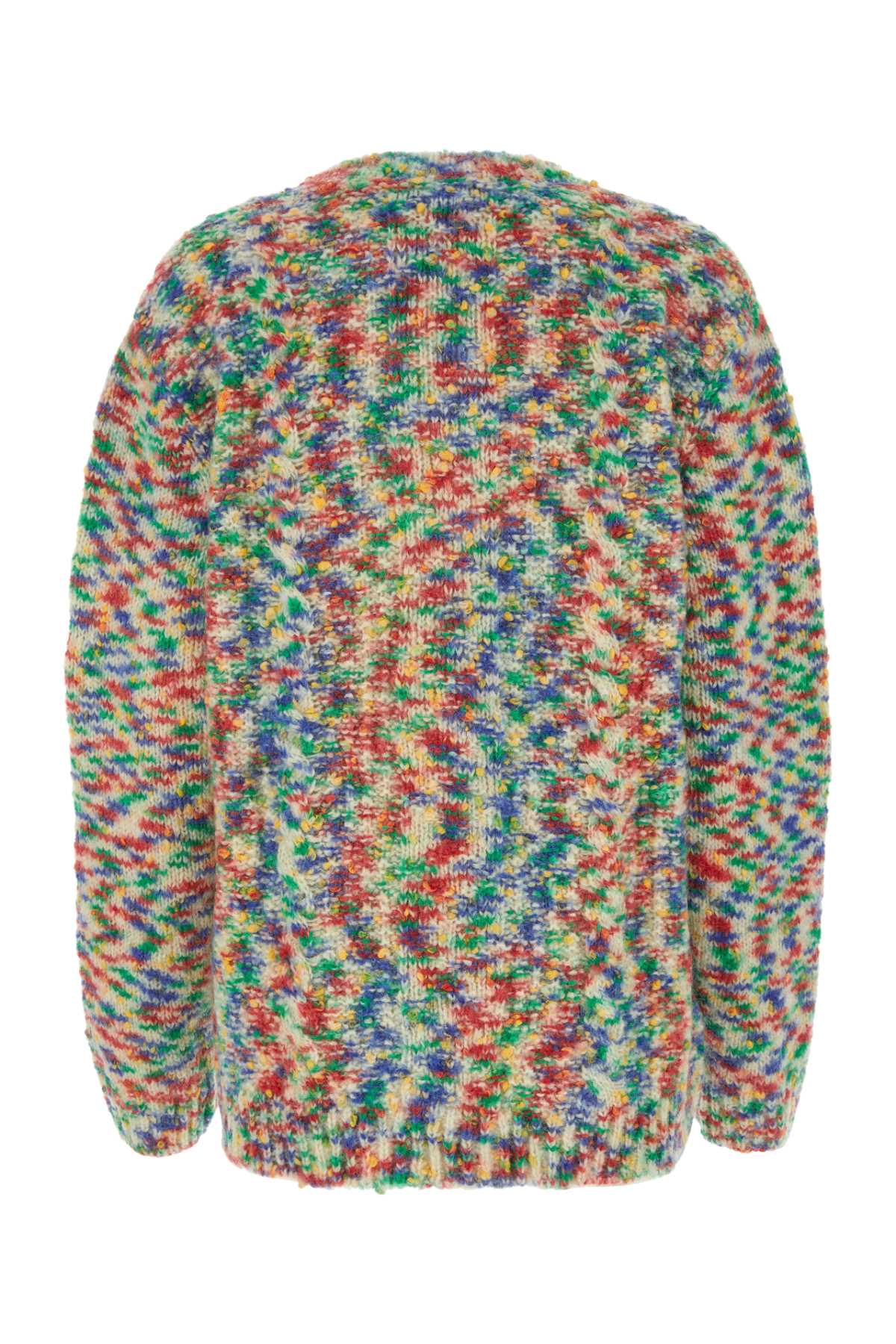 Shop Apc Multicolor Cotton Blend Oversize Sweater