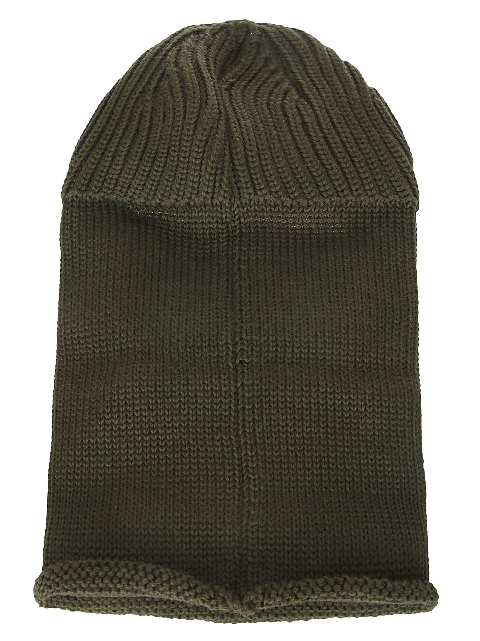 C.p. Company Extrafine Merino Wool Goggle Balaclava In Khaki