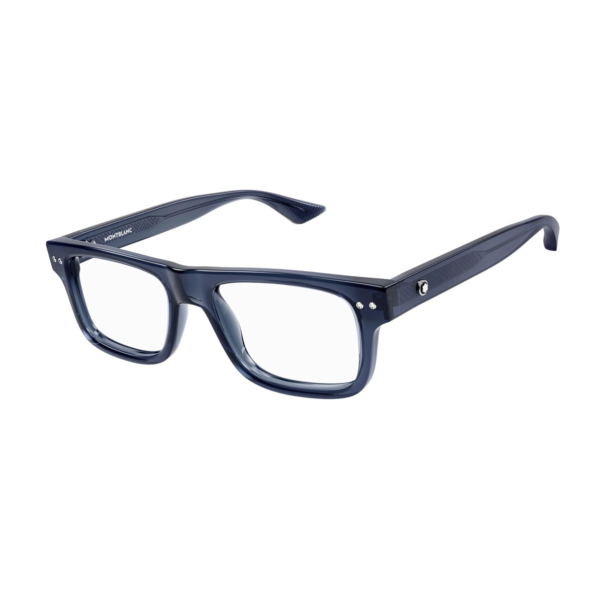 Shop Montblanc Mb0289o 003 Glasses In Blu