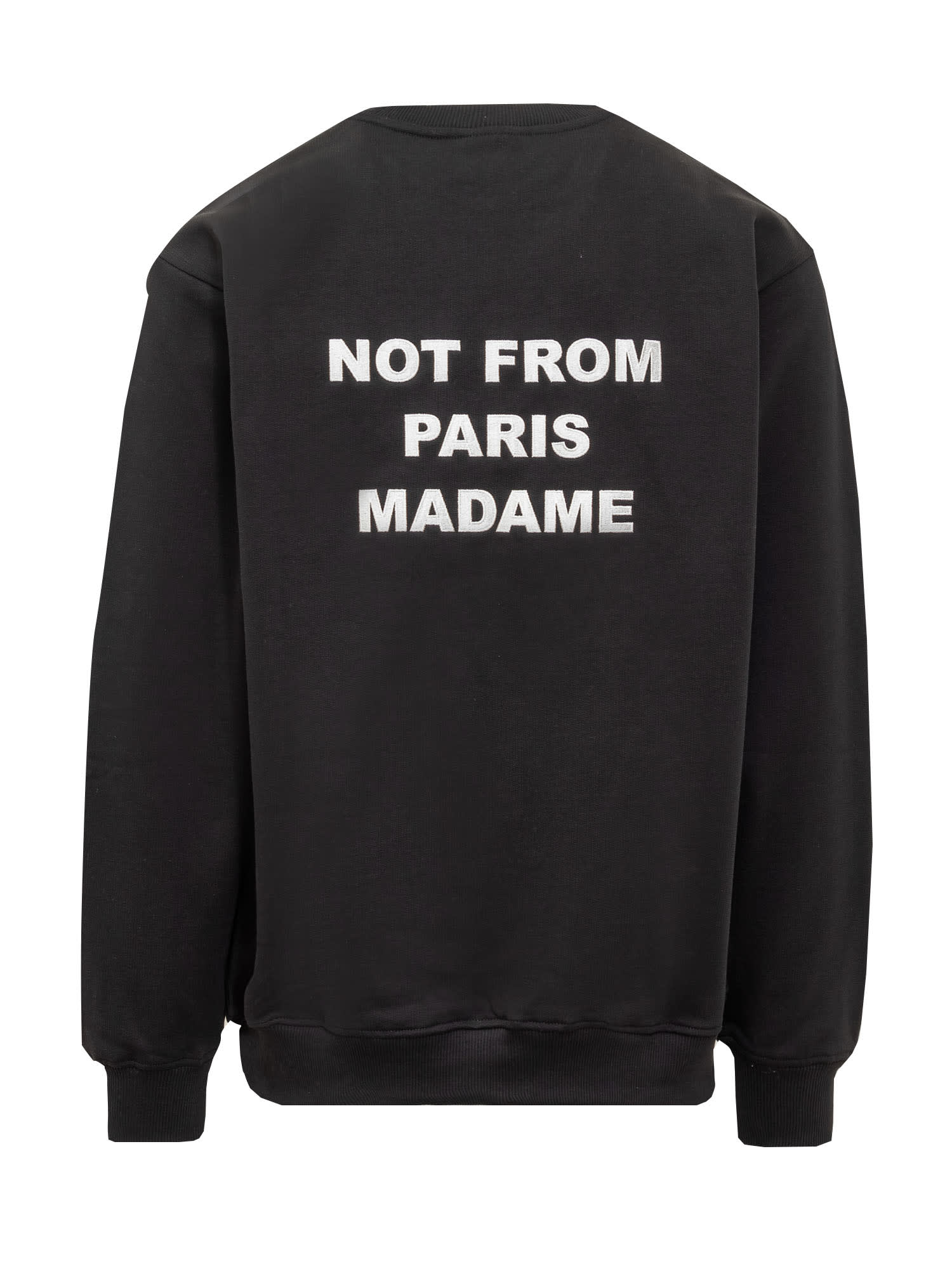 Shop Drôle De Monsieur Le Slogan Sweatshirt In Nero