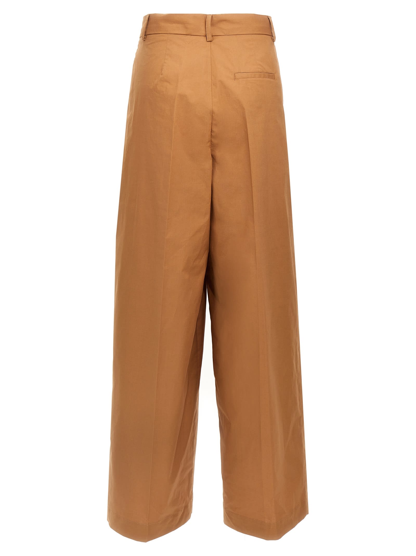 Nude Menswear Wide-leg Trousers In Brown
