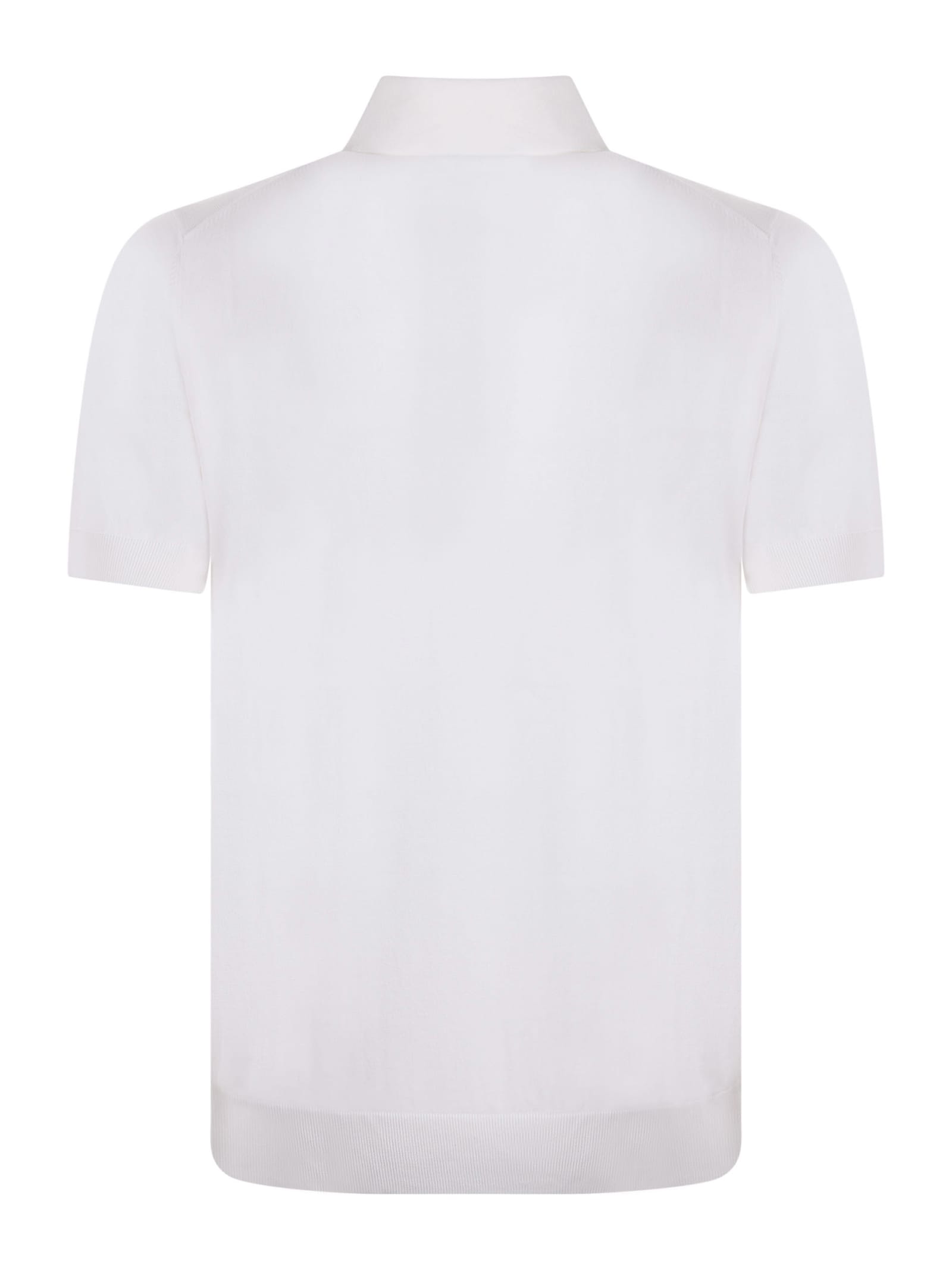Shop Paolo Pecora Polo Shirt In Bianco