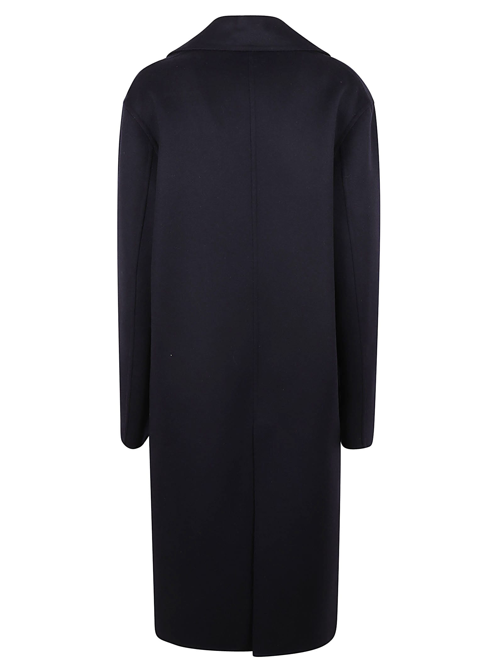 Stella Mccartney Double-breasted Wool Coat In Ink