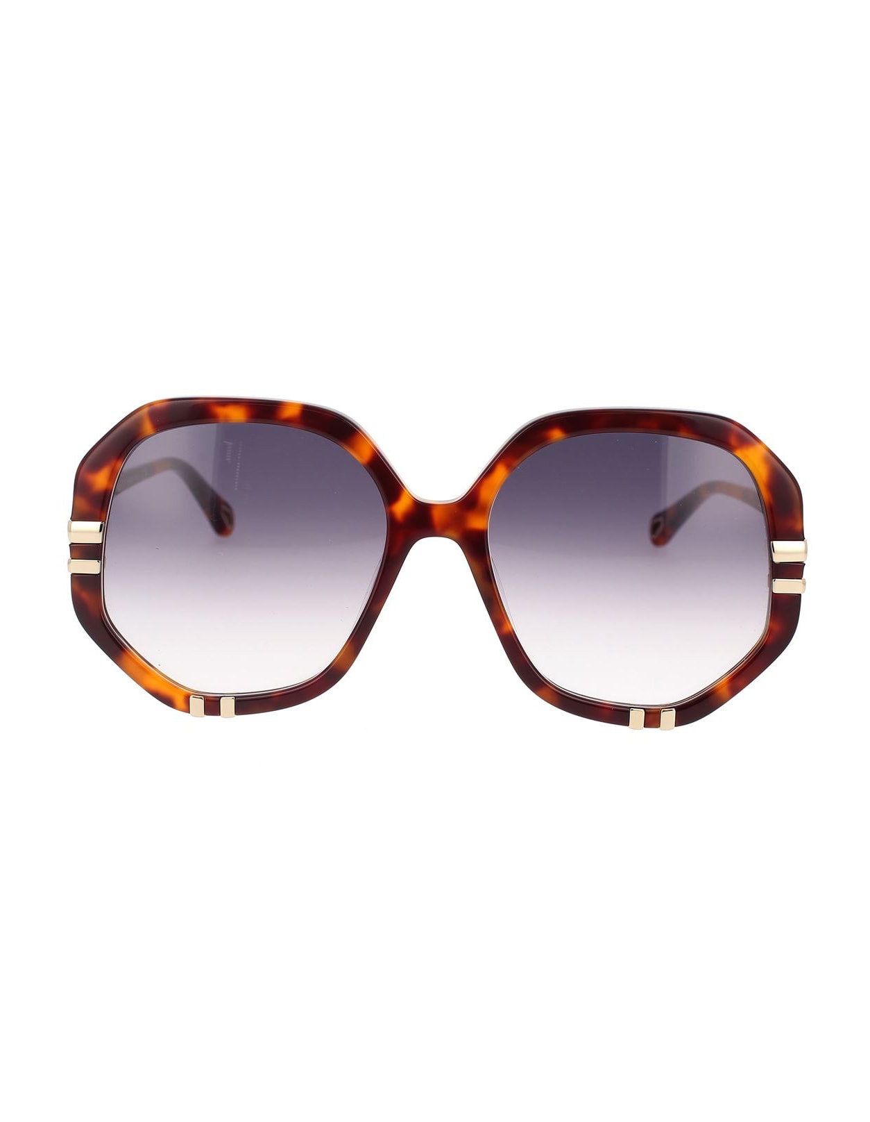 Shop Chloé Havana/ Blue West Sunglasses In Brown