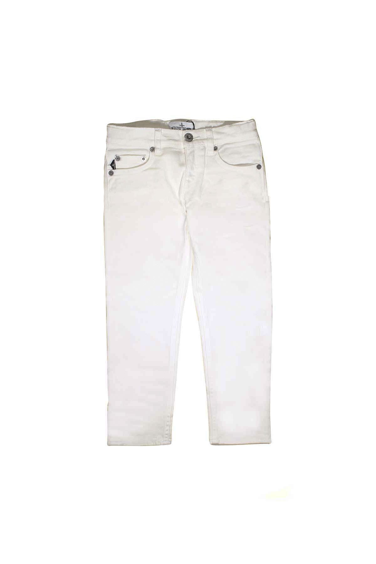 white stone island jeans