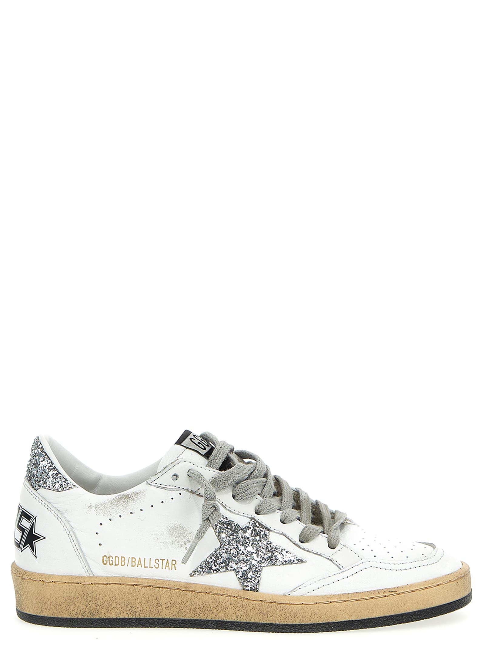 Shop Golden Goose Ball Star Sneakers In White