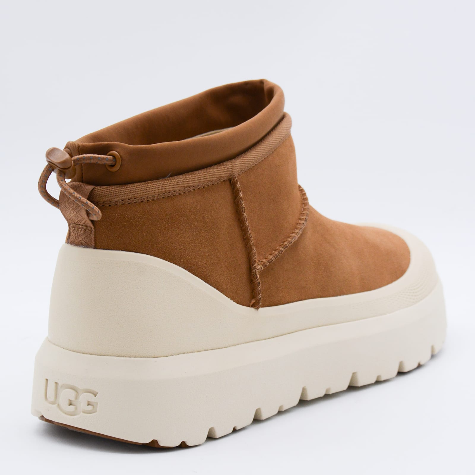 Ugg Biscuit Suede Ultra Mini Weather Hybrid Ankle Boots In Brown