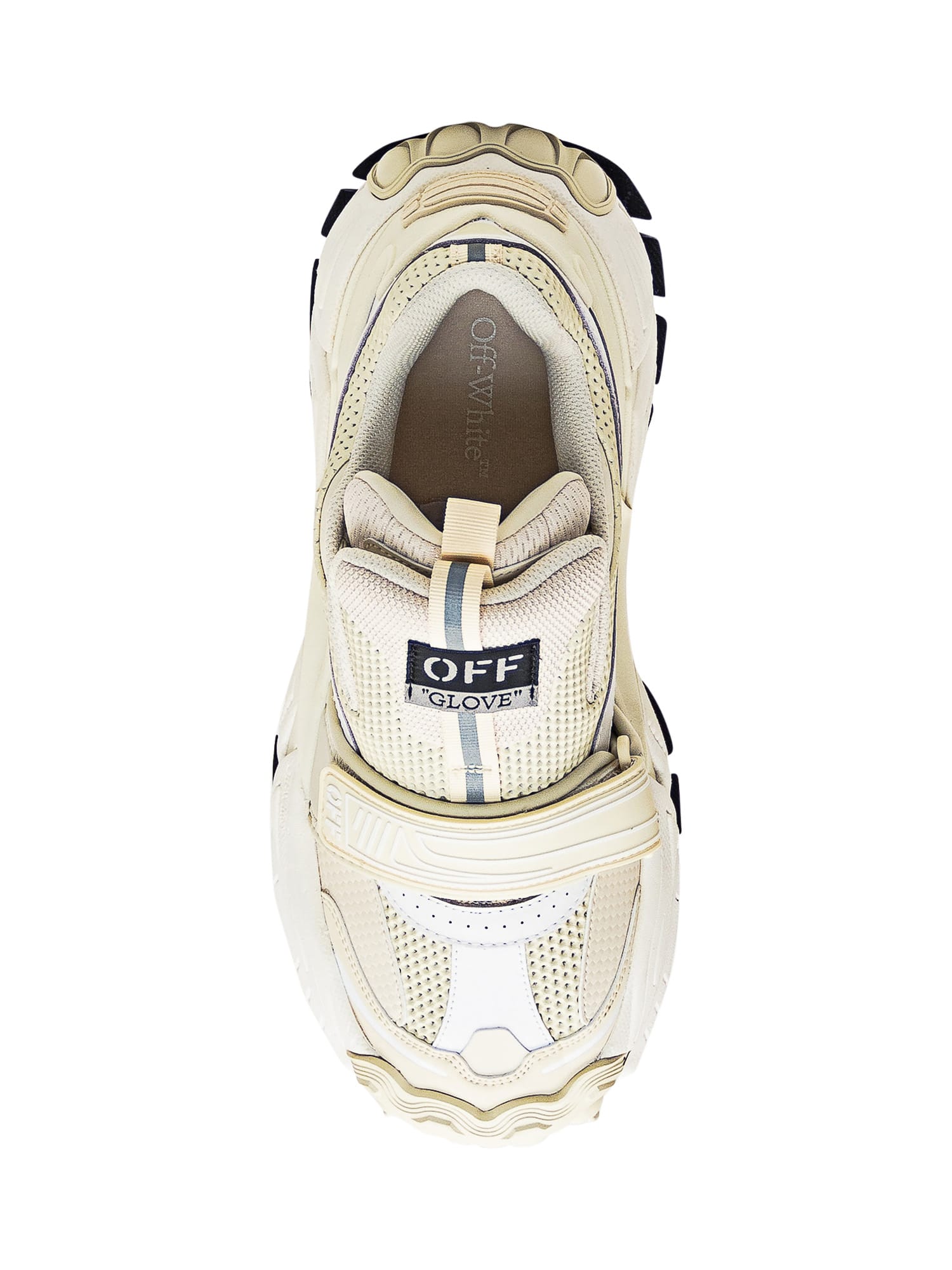 Shop Off-white Glove Sneaker In White Beige