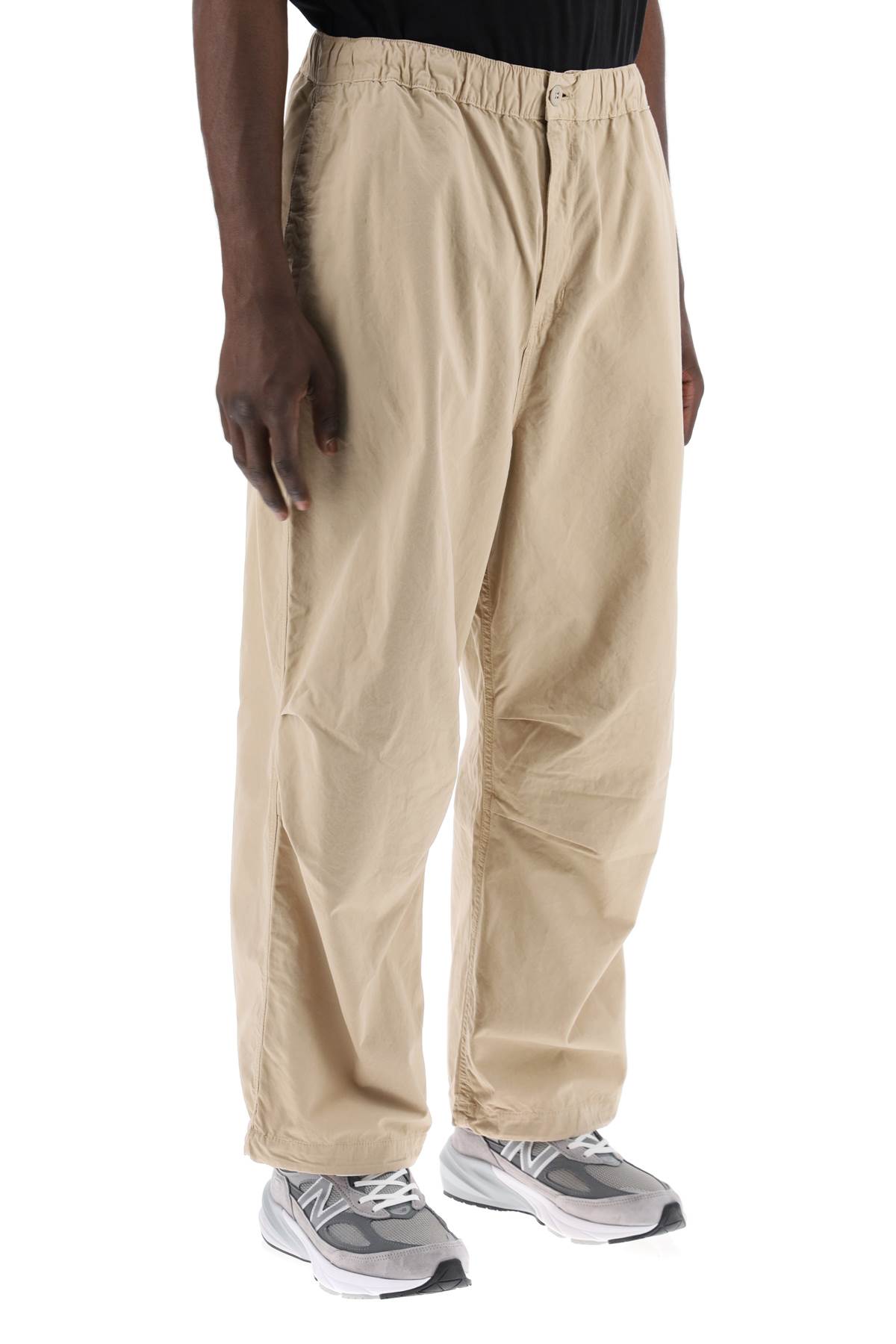 Shop Carhartt Wide-leg Judd Pants In Wall (beige)