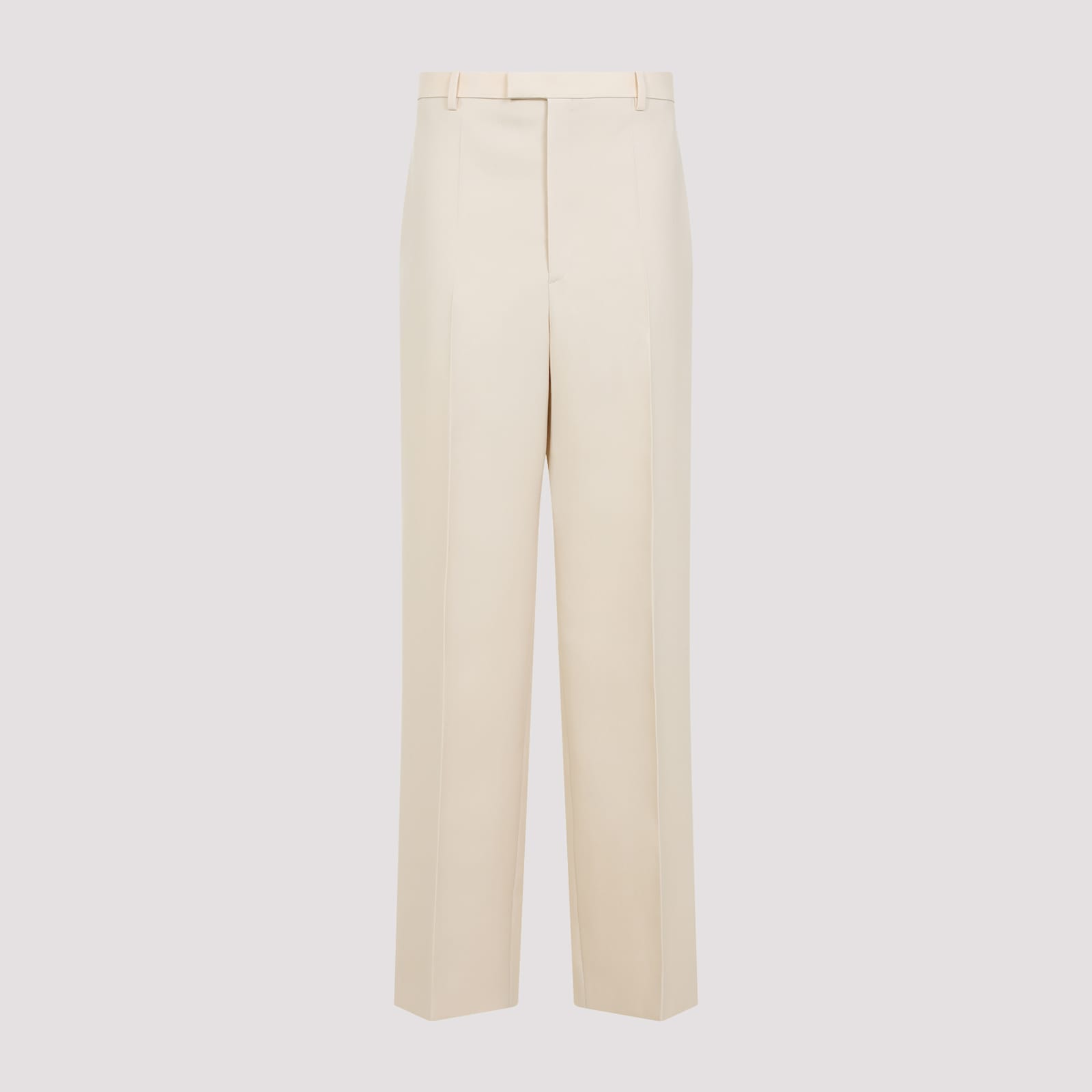 Shop Carven Tr203 Straight Leg Trousers In Parchment