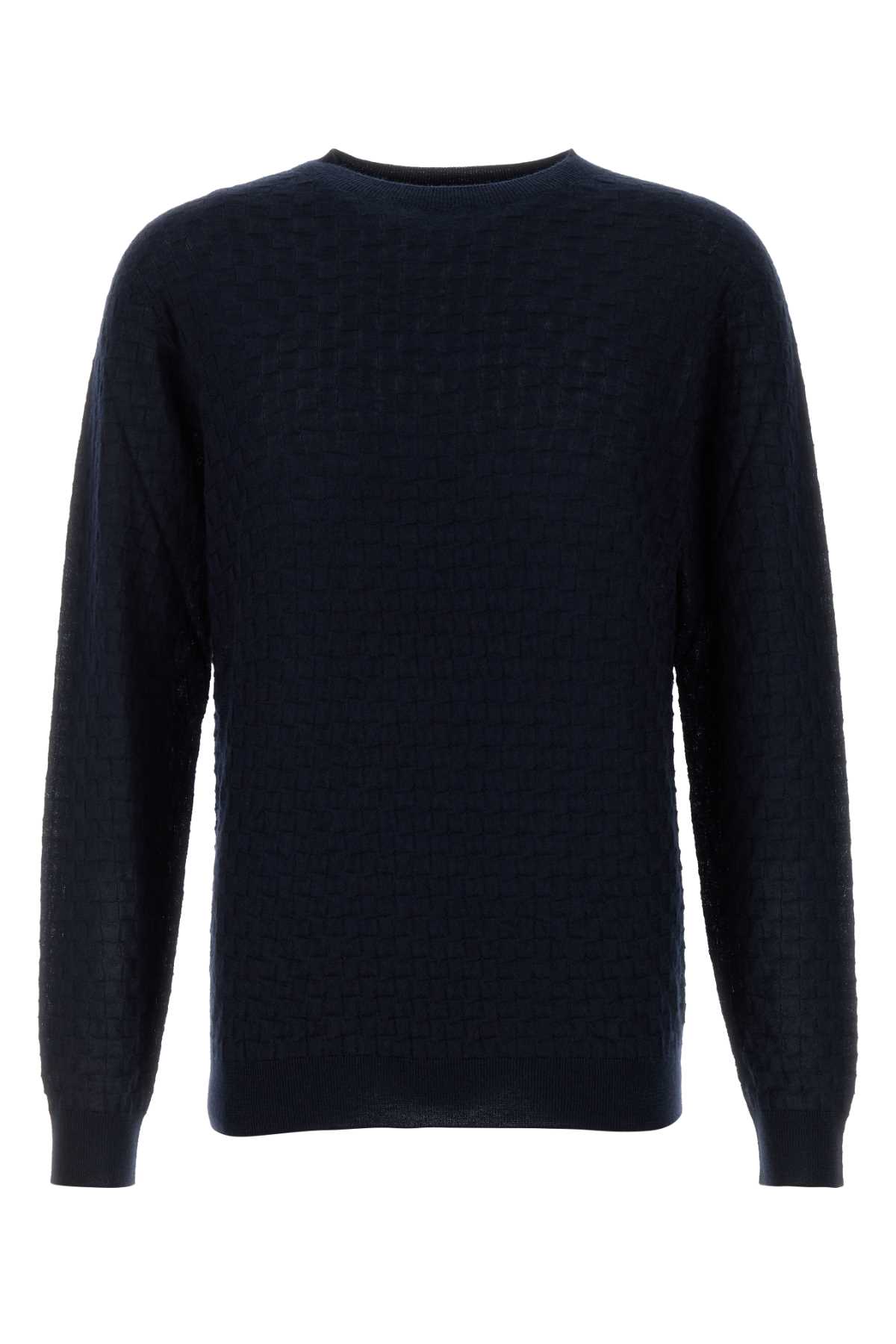 Dark Blue Cashmere Blend Sweater