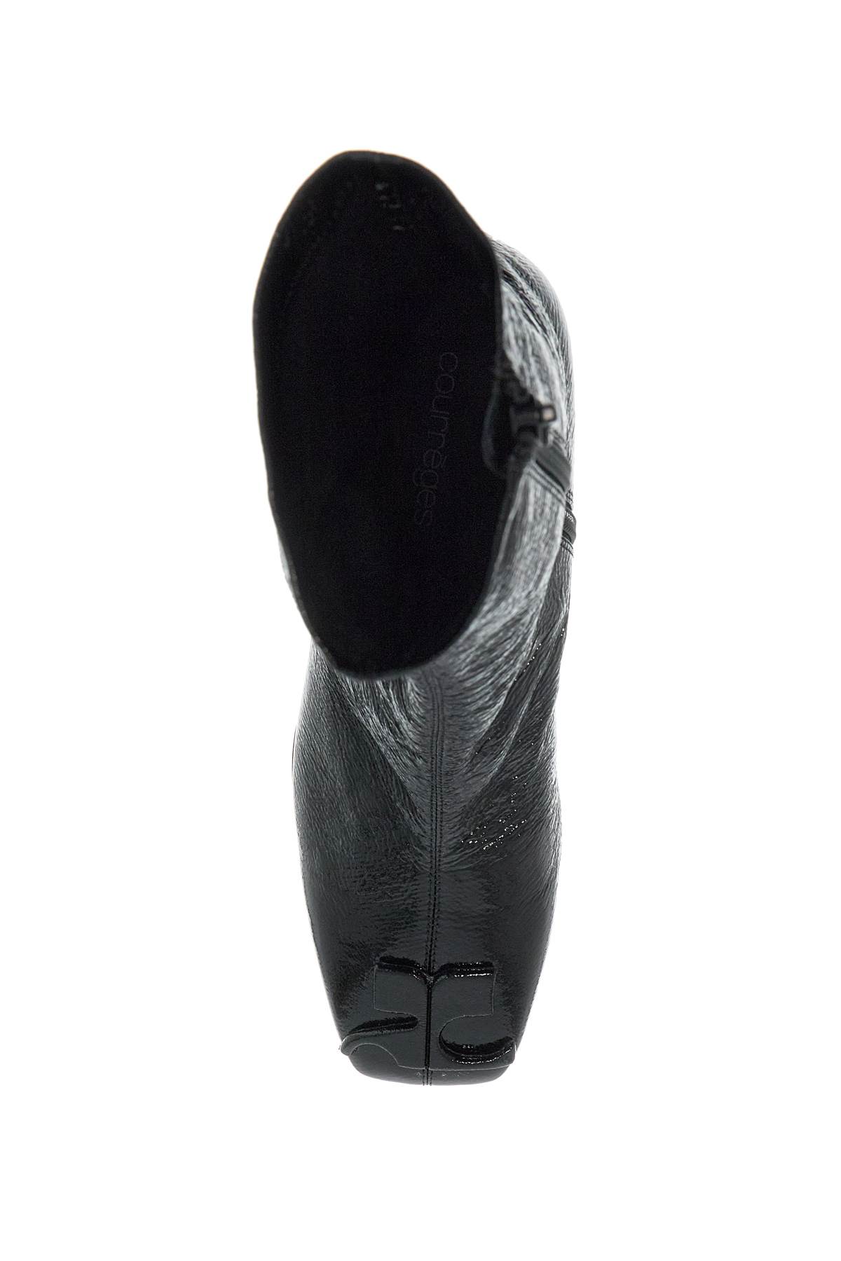 Courrèges Courreges Women Reedition Ankle Boots With 70mm Block Heel In Black (black)